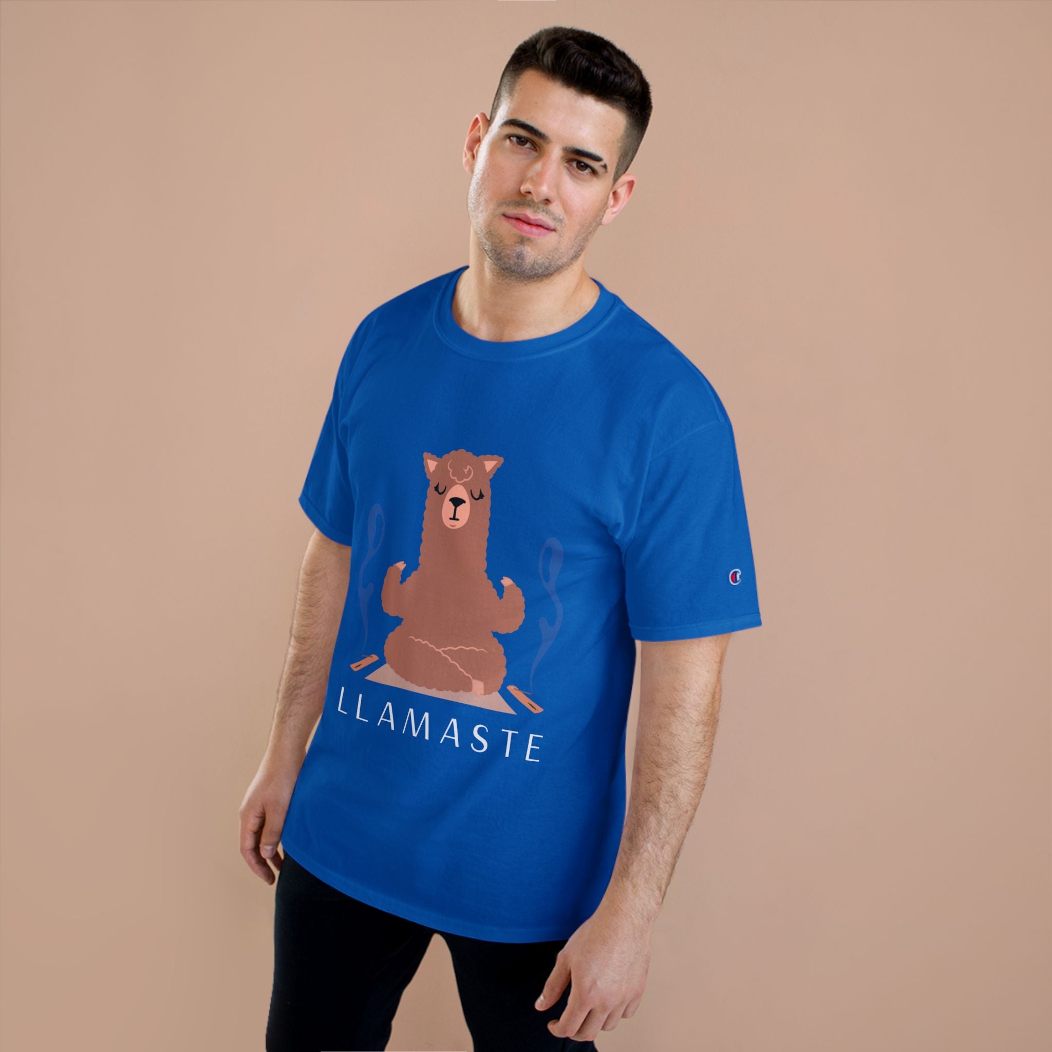 Llamaste Champion T-Shirt, Funny Yoga Tee,
