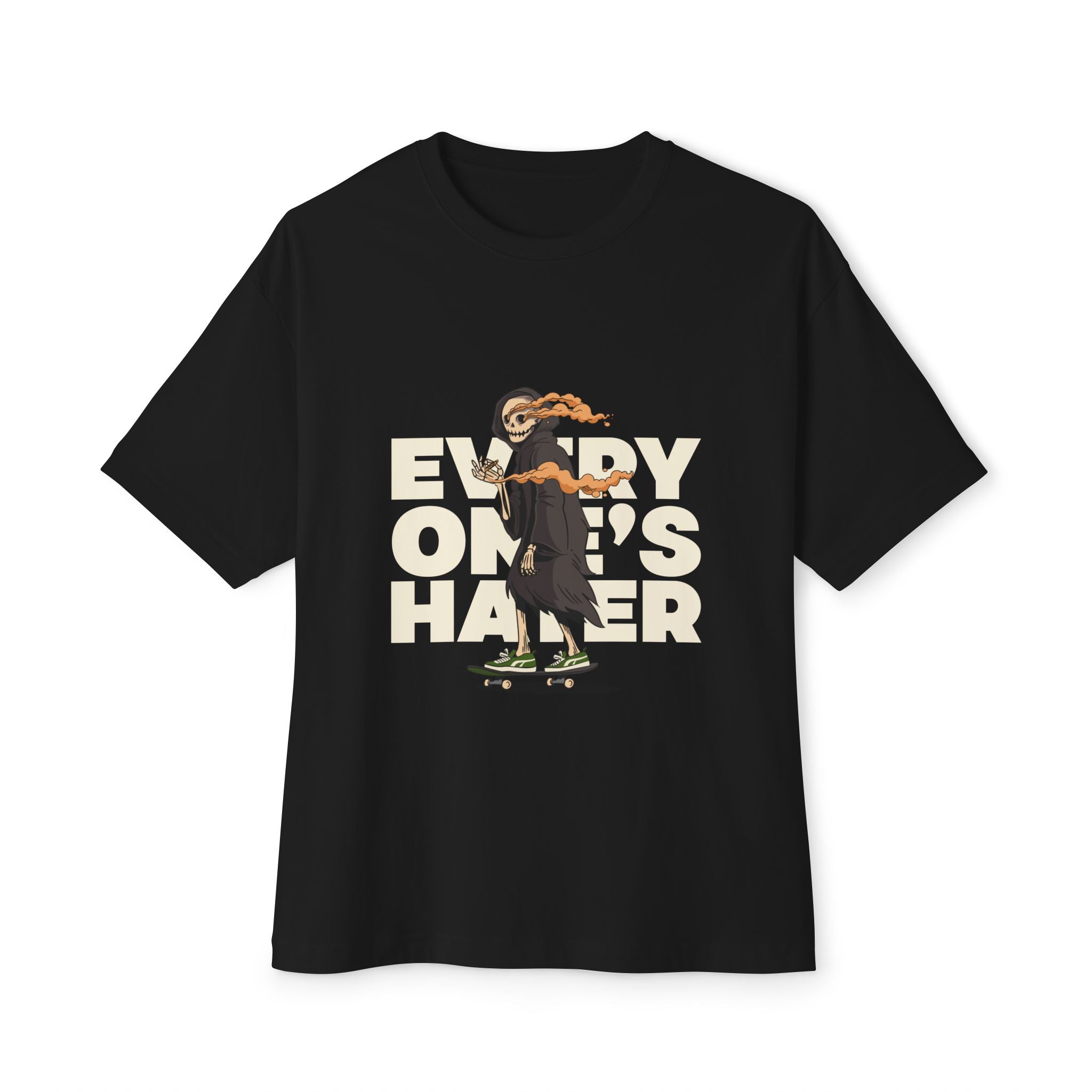 Everyone's Hater Unisex Skull Grpahic Oversized Box Tee