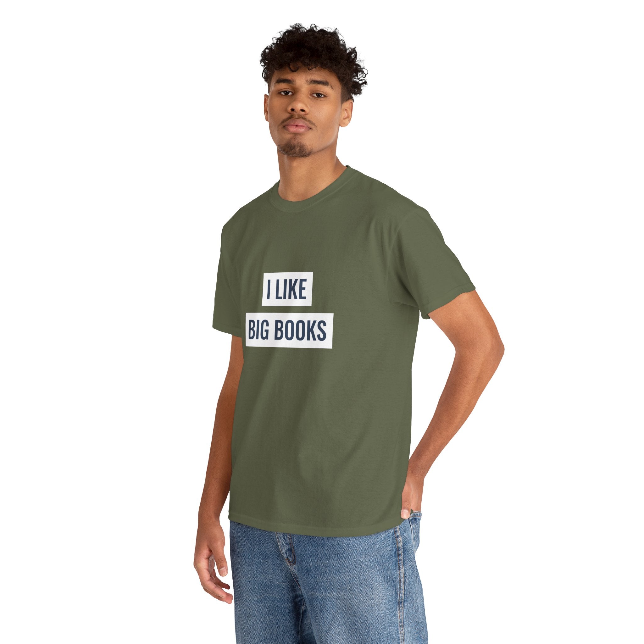 I Like Big Books T-shirt, Casual Graphic Tee