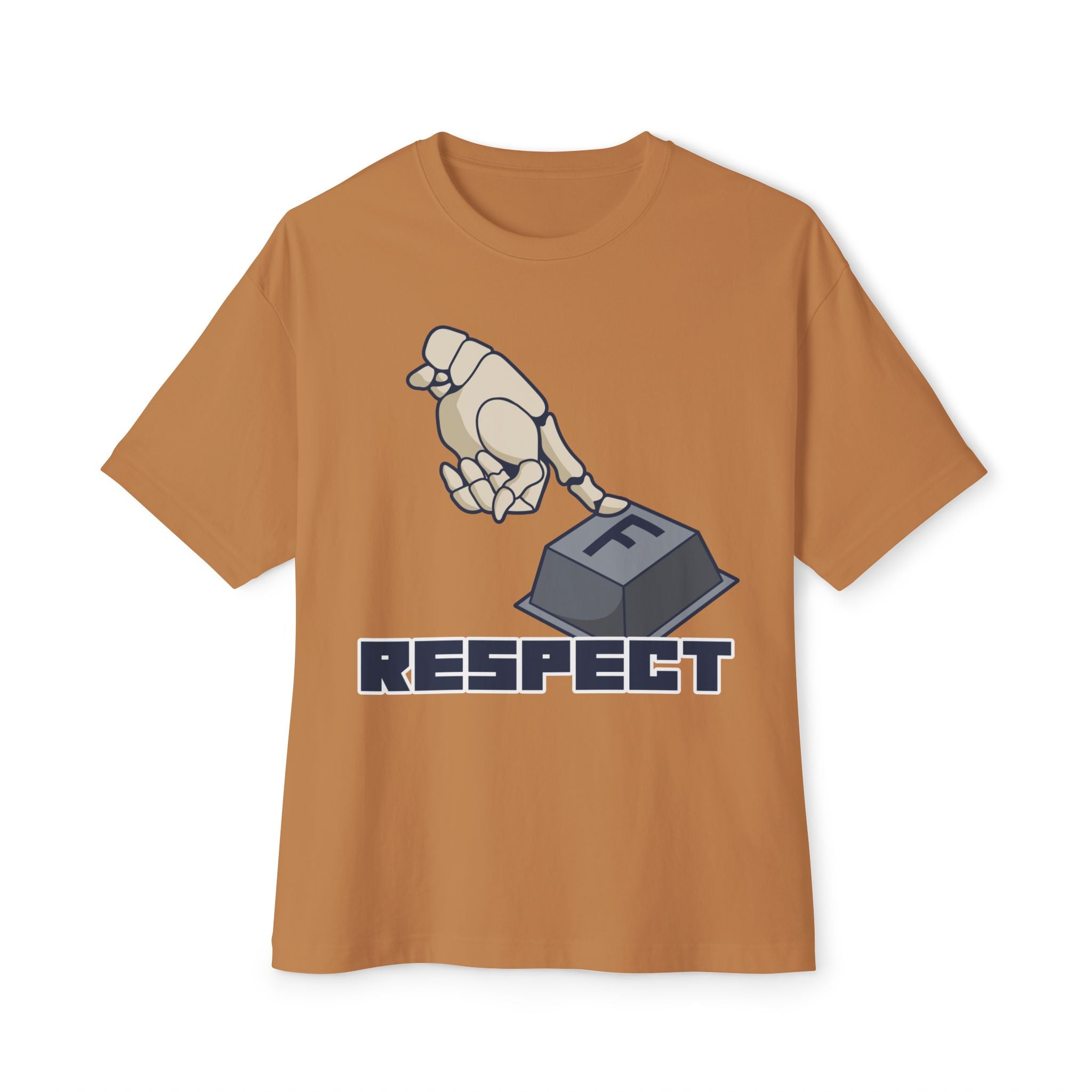 F respect Humorous Graphic Tee - Unisex Oversized Boxy Tee