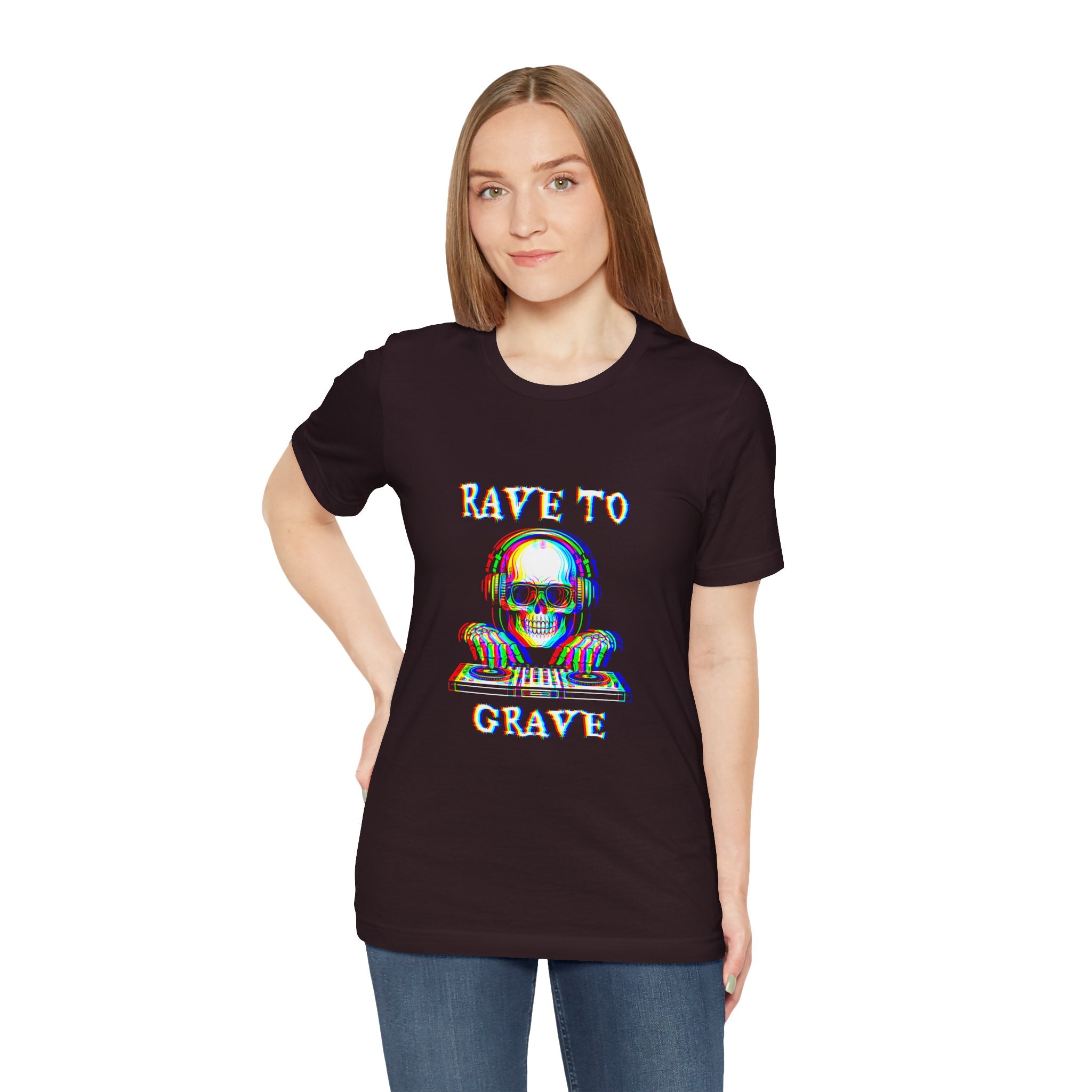 Rave to Grave Unisex Jersey Tee, DJ T-Shirt