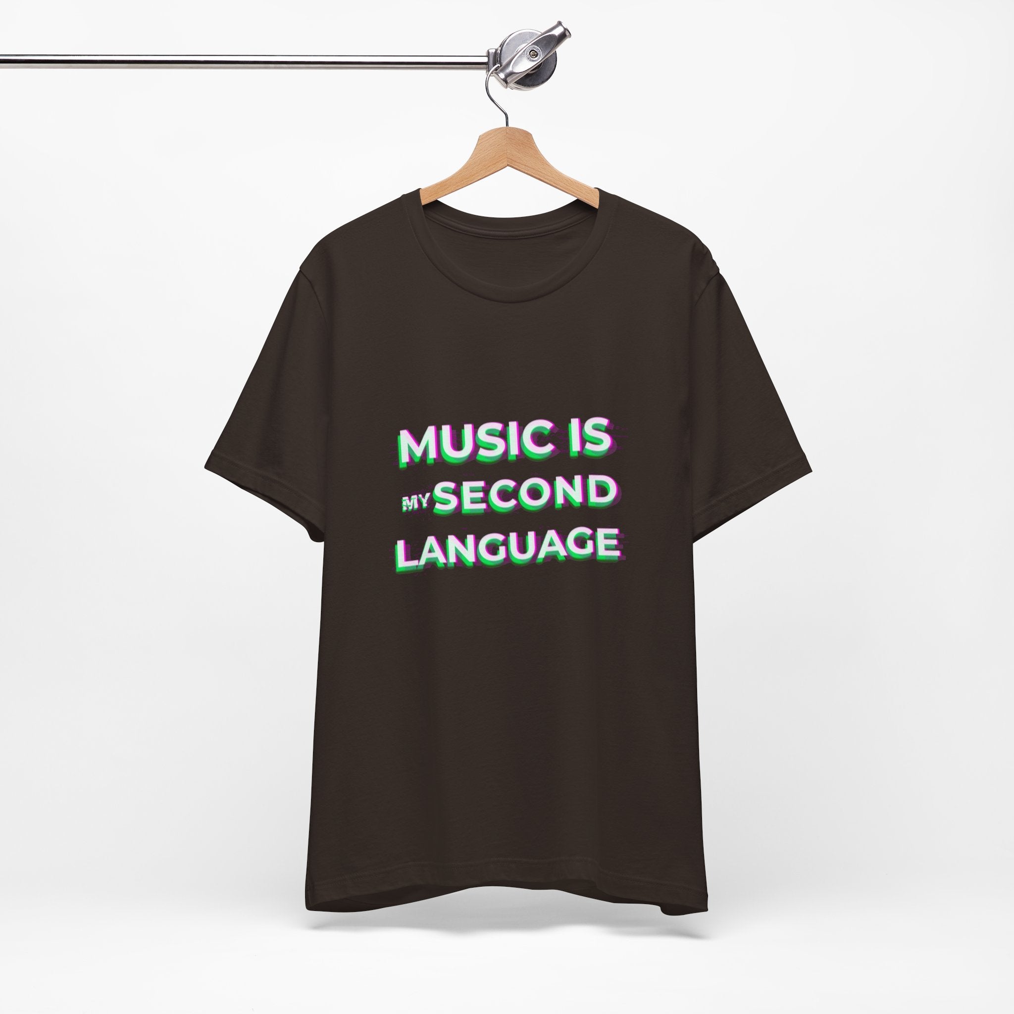 Music is my second language Unisex Tee,Casual Wear Graphic T-shirt