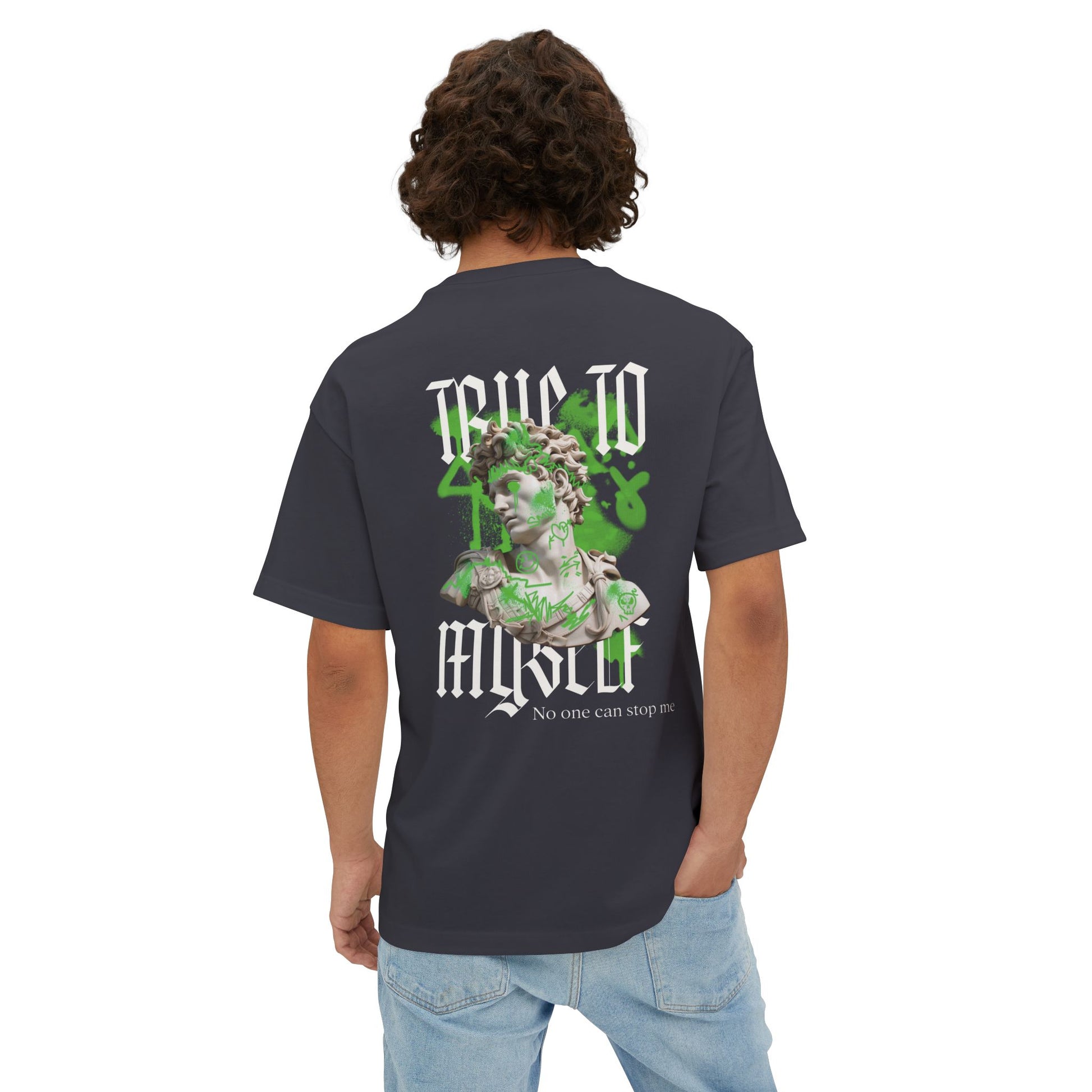 Graffiti Oversized Tee - True to Myself Unisex T-Shirt