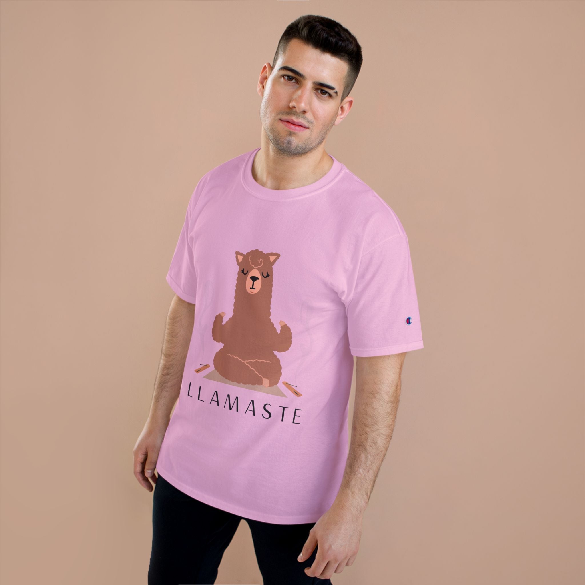Llamaste Champion T-Shirt, Funny Yoga Tee,