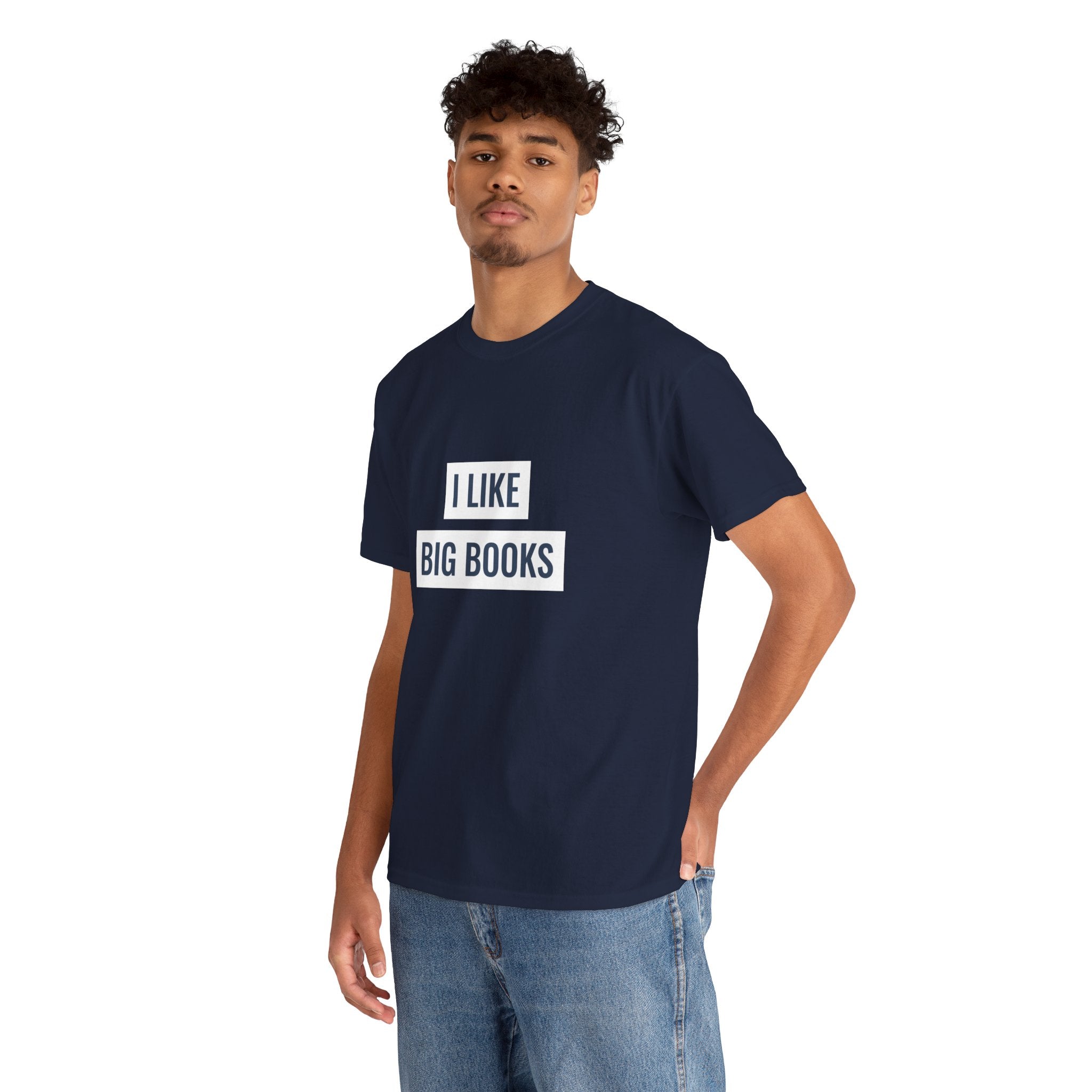 I Like Big Books T-shirt, Casual Graphic Tee