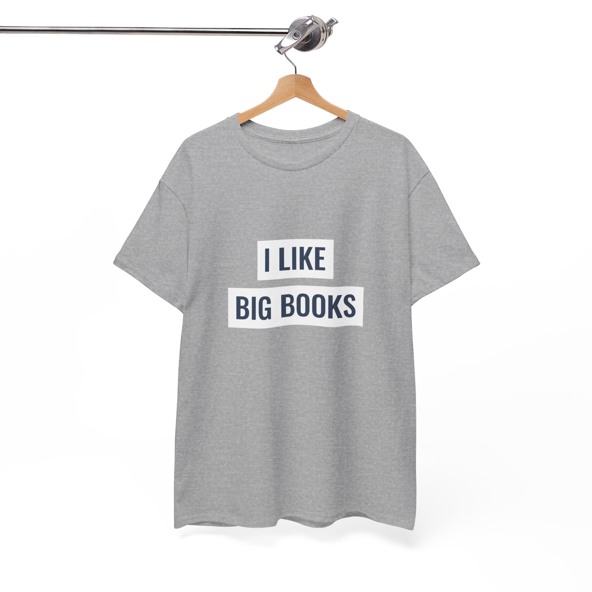 I Like Big Books T-shirt, Casual Graphic Tee