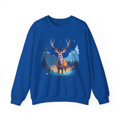 Deer printed Unisex Heavy Blend™ Crewneck Sweatshirt