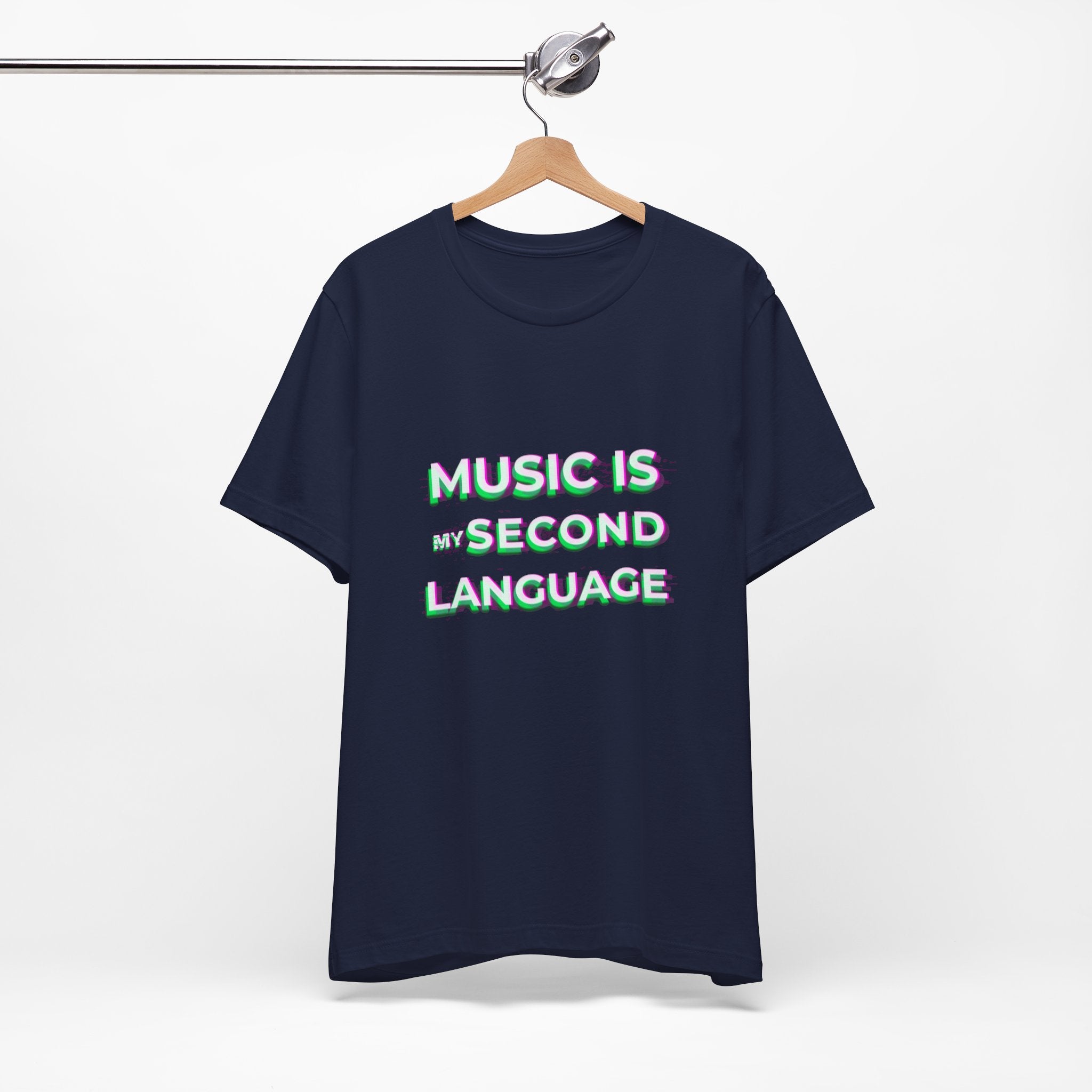 Music is my second language Unisex Tee,Casual Wear Graphic T-shirt