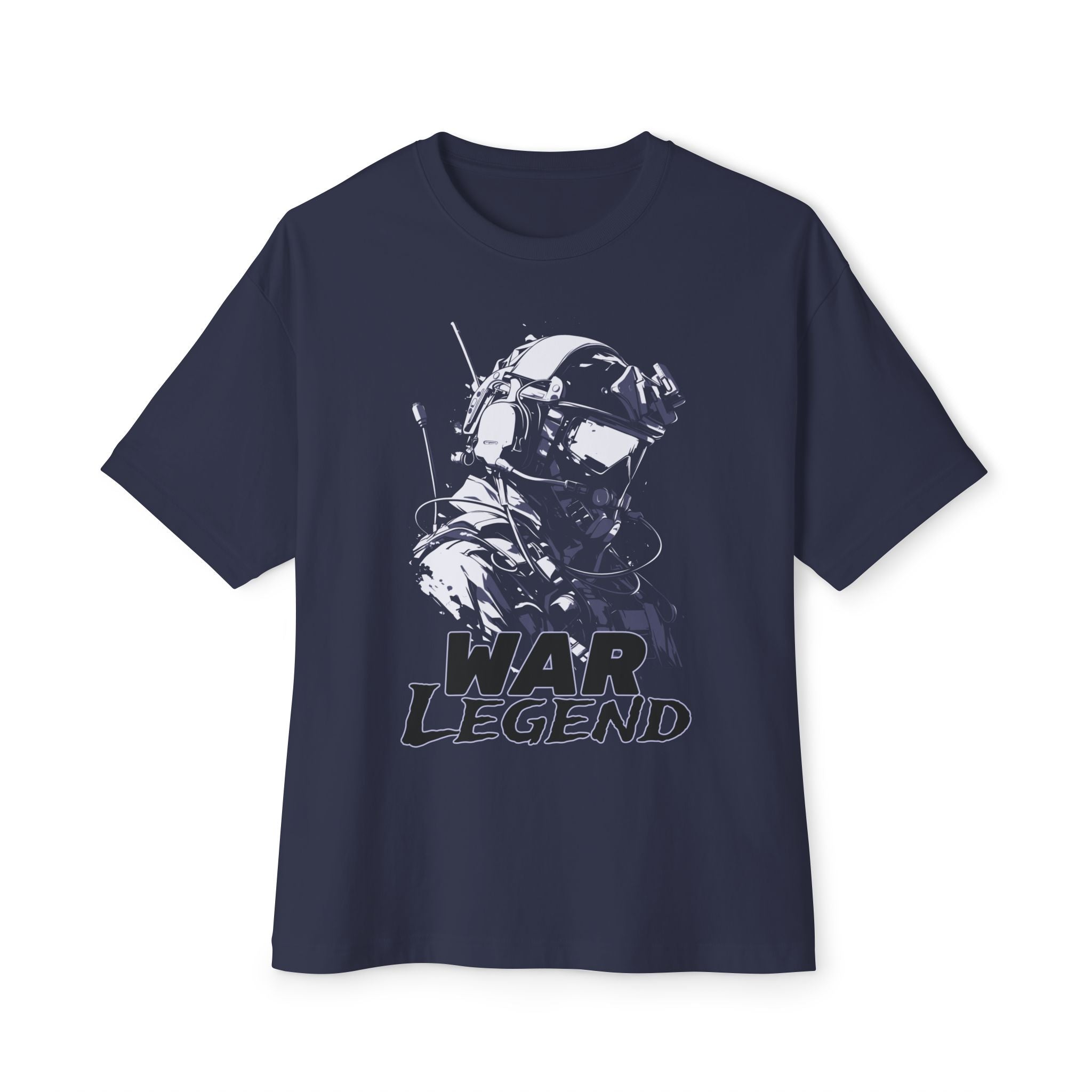 War Legend Soldier Retro Graphic Oversized Tee