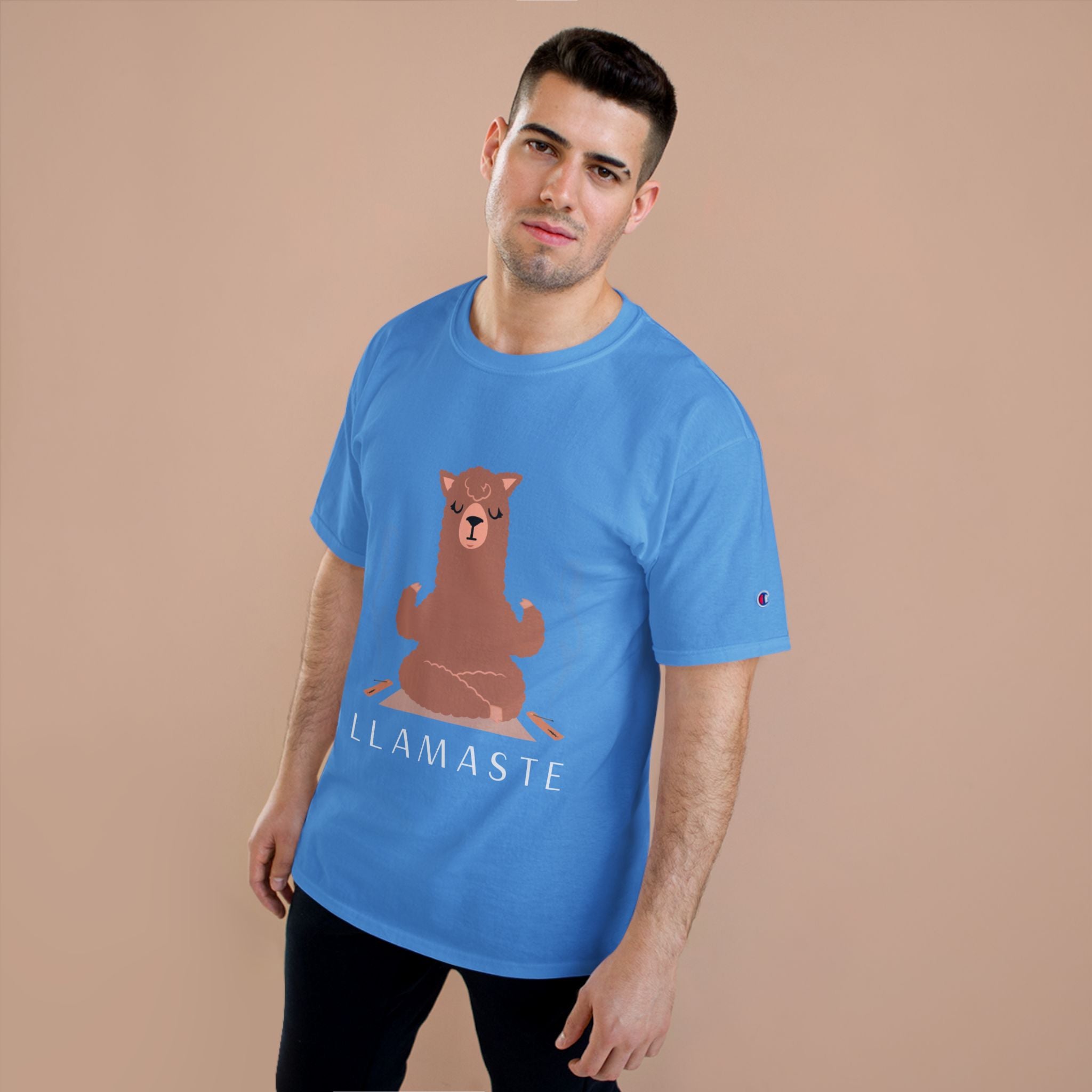 Llamaste Champion T-Shirt, Funny Yoga Tee,