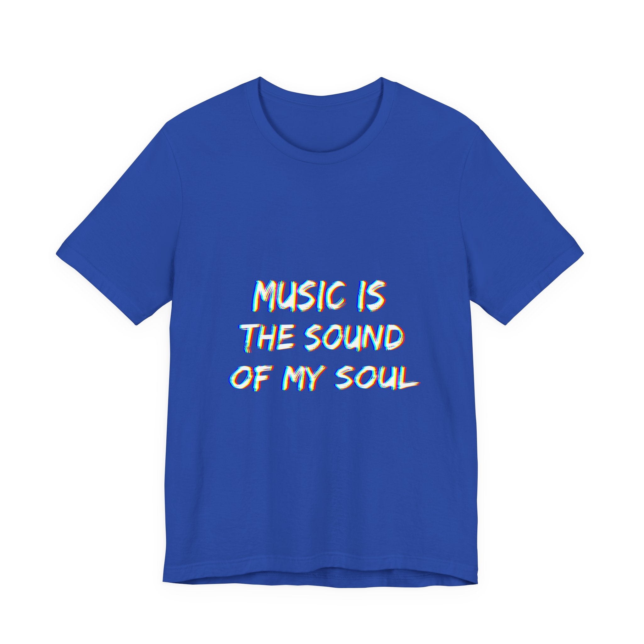 Music is the sound of my soul minimalistic Unisex Tee, Fun Graphic T-Shirt
