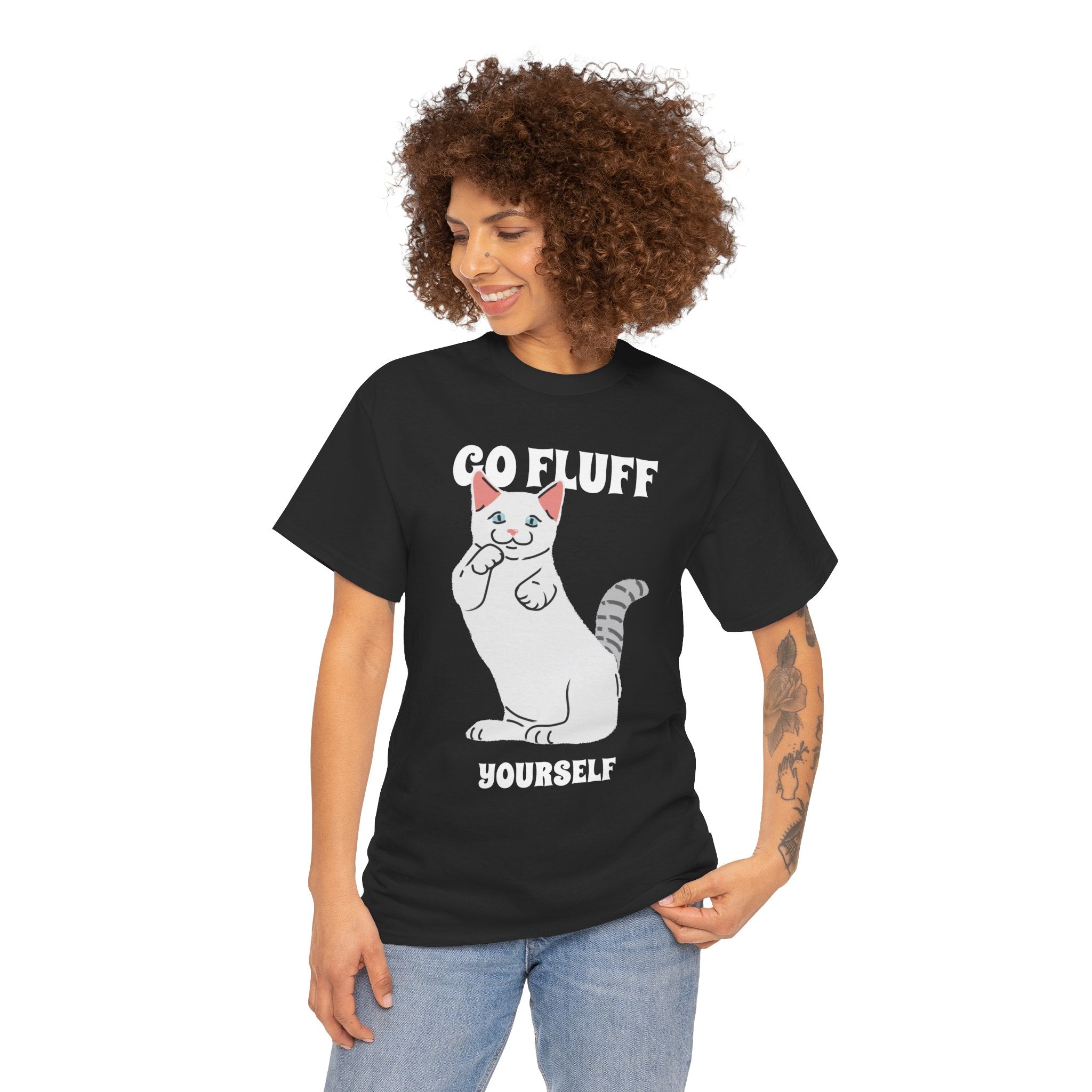 Go Fluff Yourself T-Shirt, Funny Cat Shirt