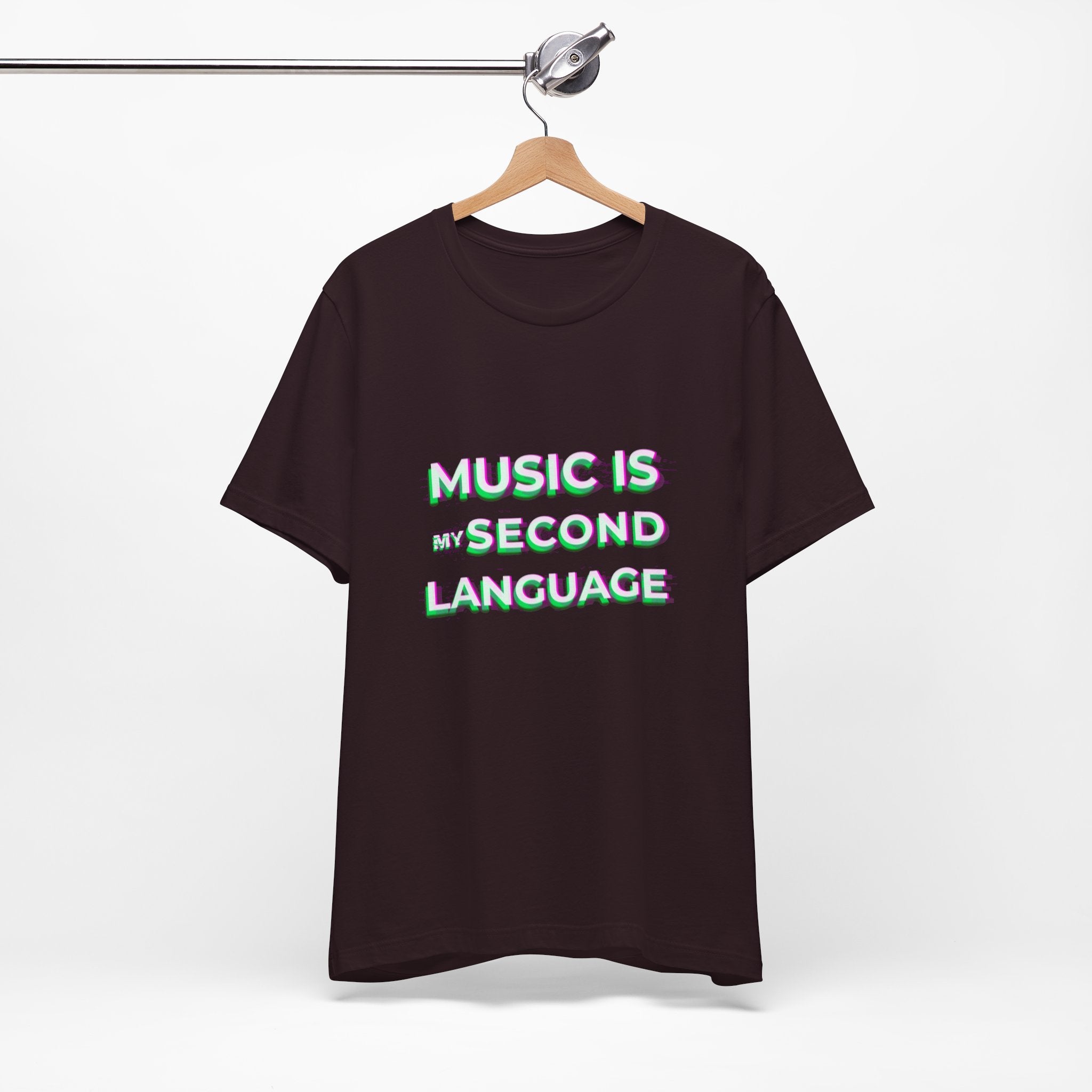 Music is my second language Unisex Tee,Casual Wear Graphic T-shirt