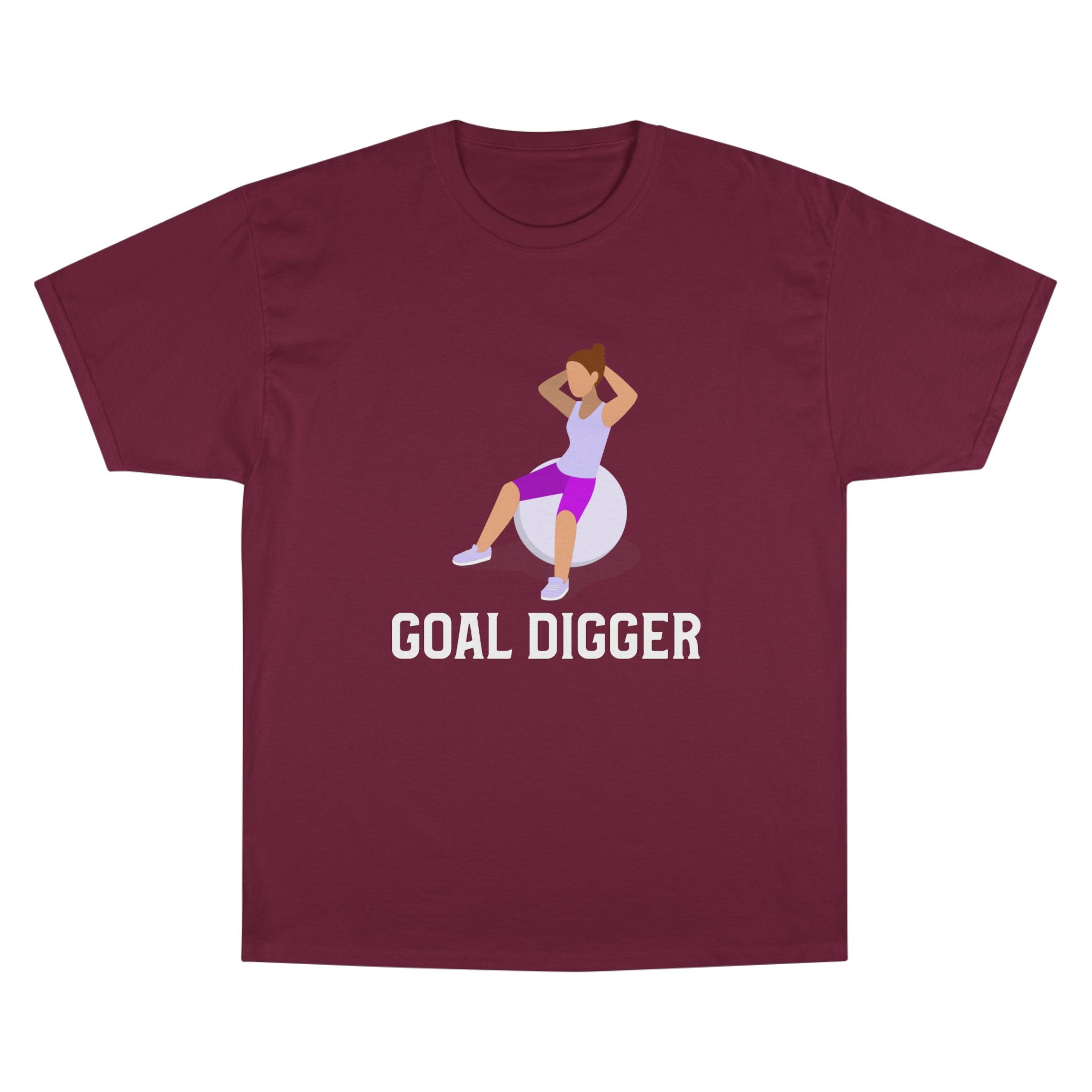 Goal Digger Champion T-Shirt - Motivational Workout Tee