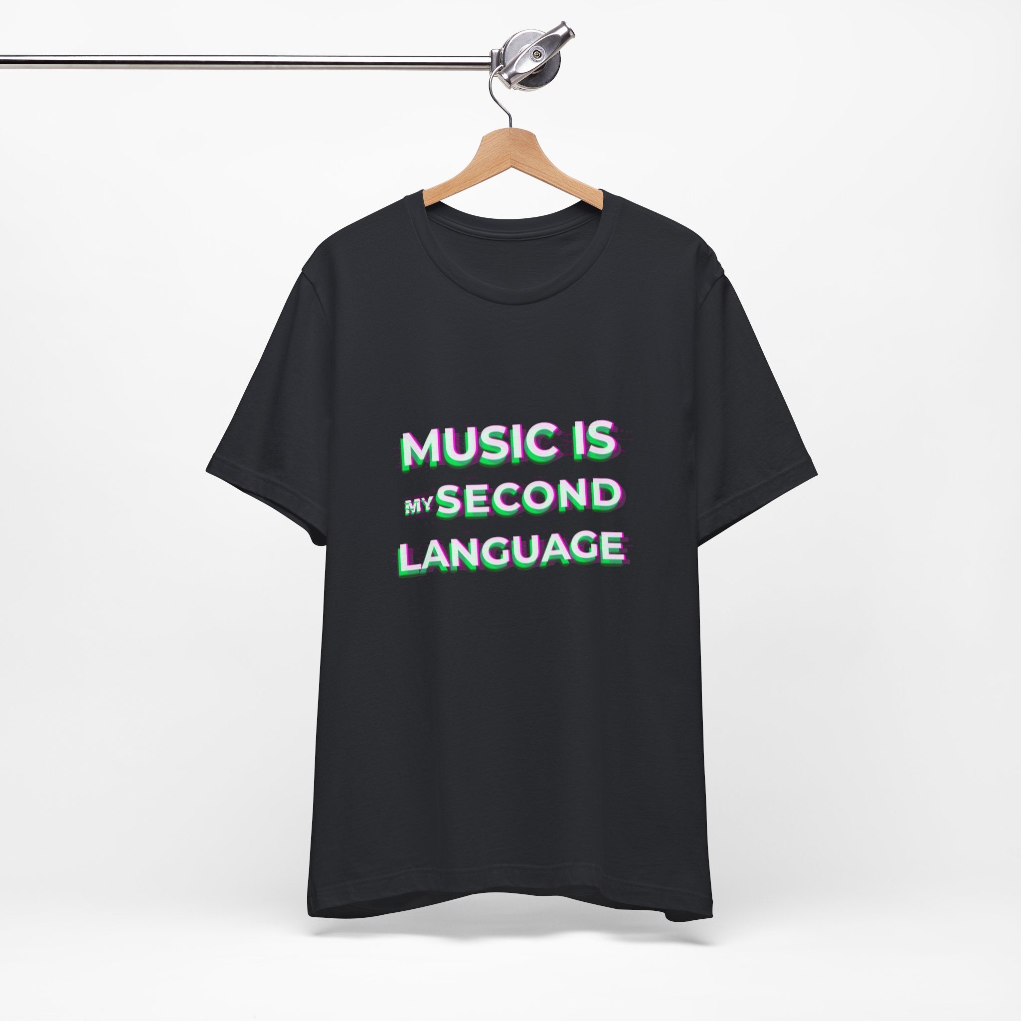Music is my second language Unisex Tee,Casual Wear Graphic T-shirt
