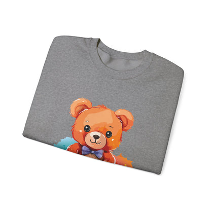 Cute bear printed Unisex Heavy Blend™ Crewneck Sweatshirt