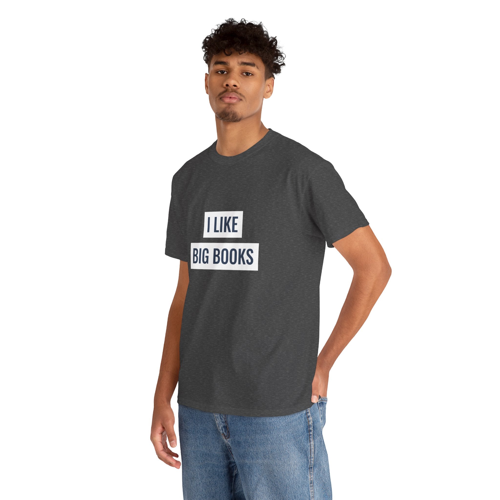 I Like Big Books T-shirt, Casual Graphic Tee
