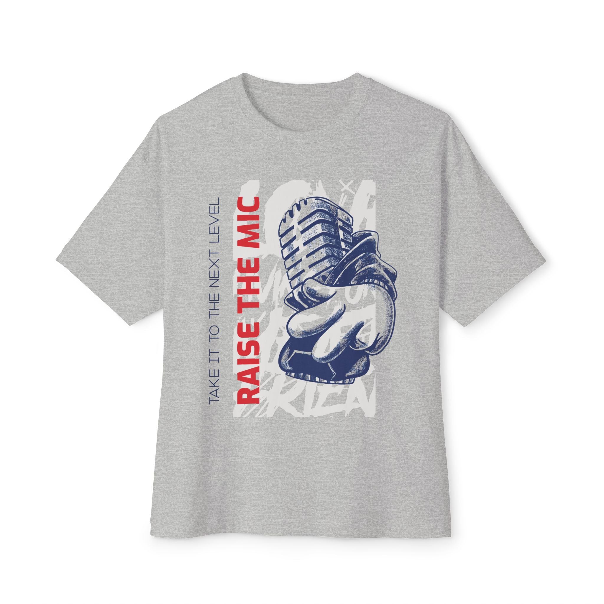 Raise The Mic Graphic Oversized Tee