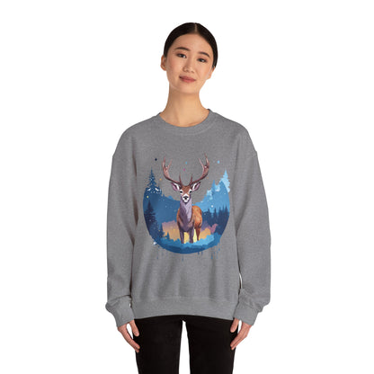 Deer printed Unisex Heavy Blend™ Crewneck Sweatshirt