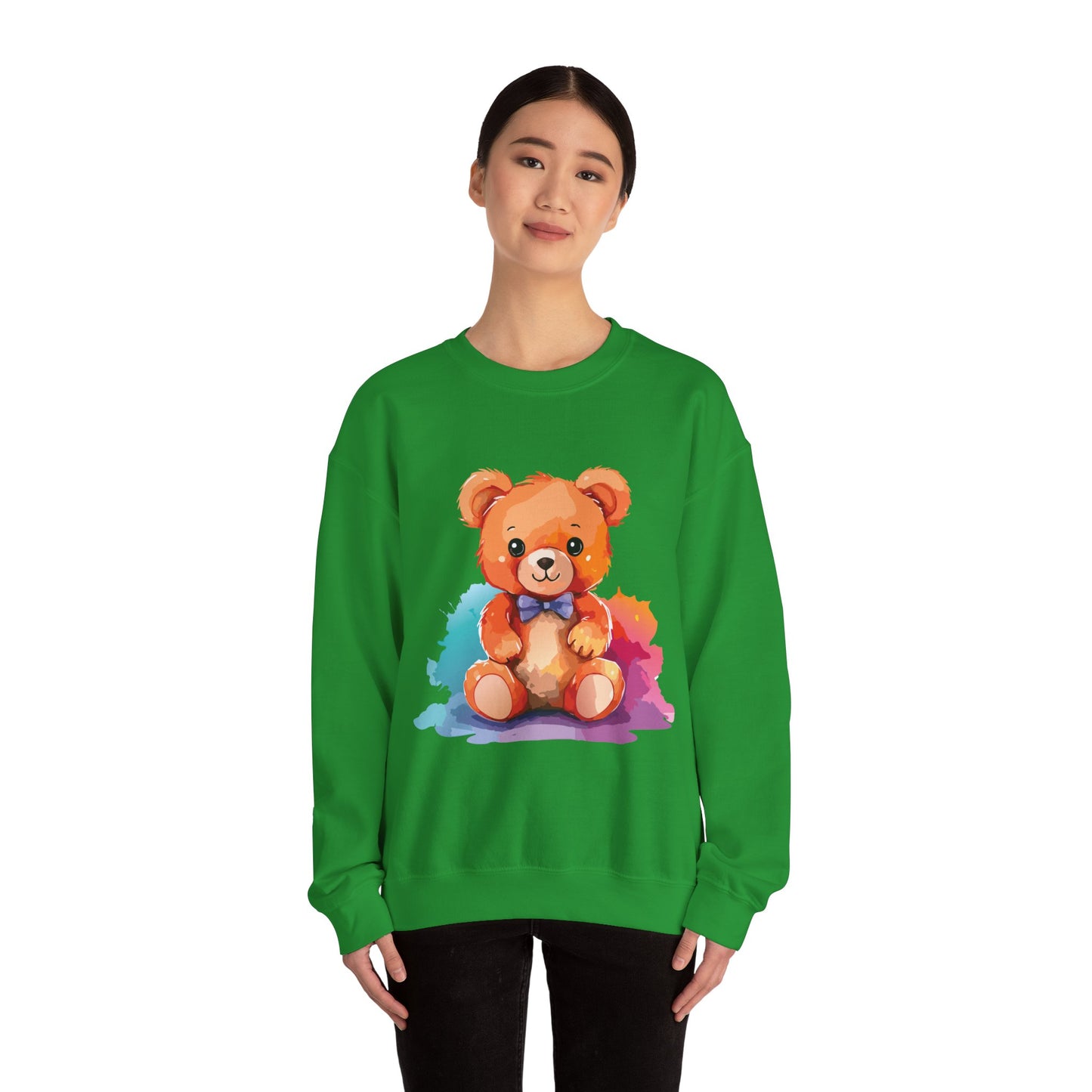 Cute bear printed Unisex Heavy Blend™ Crewneck Sweatshirt