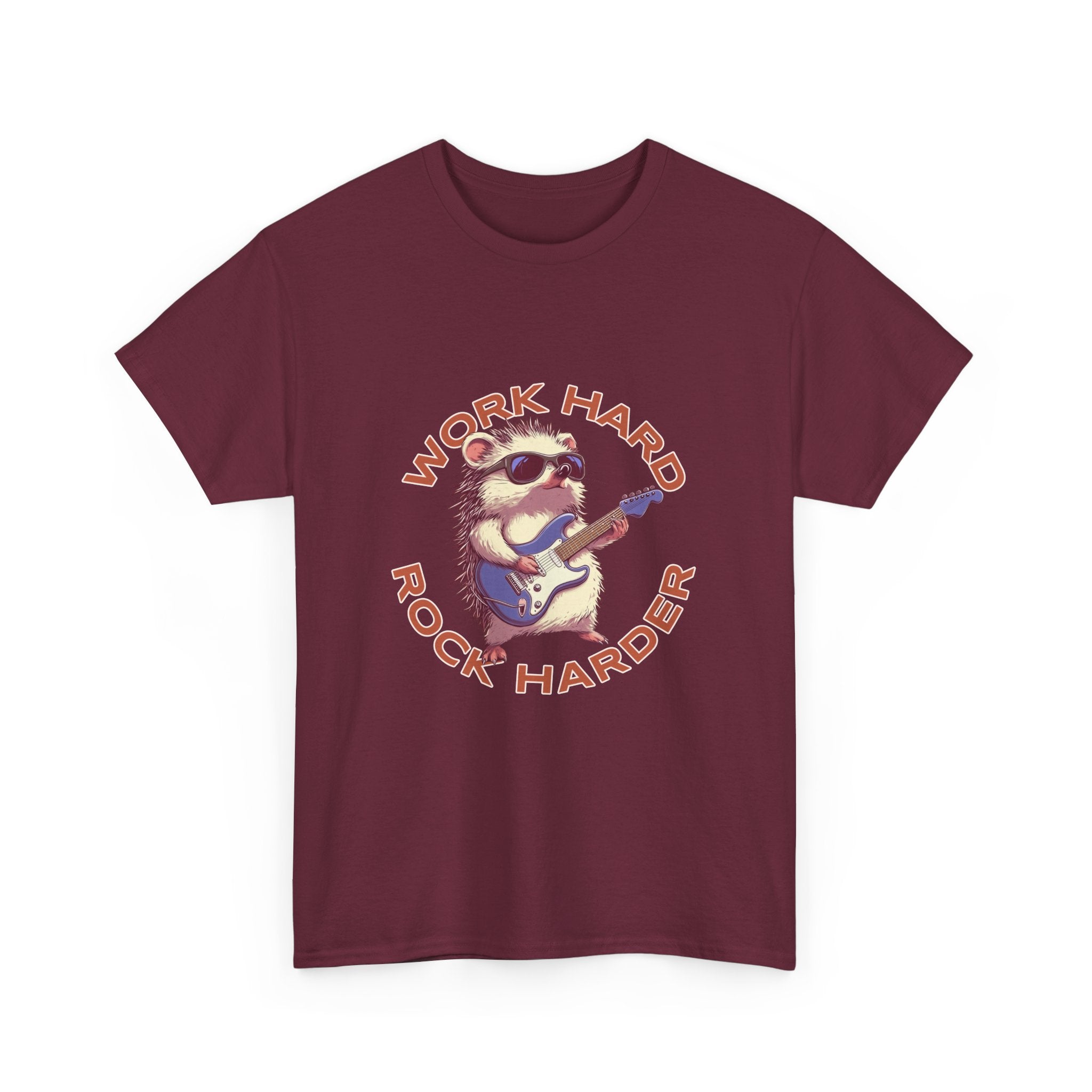 Work Hard Rock Harder Unisex Tee,  Casual Wear T-Shirt