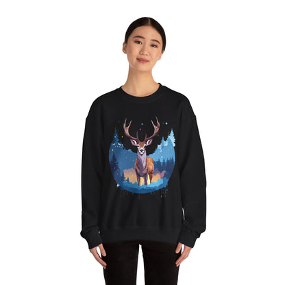 Deer printed Unisex Heavy Blend™ Crewneck Sweatshirt
