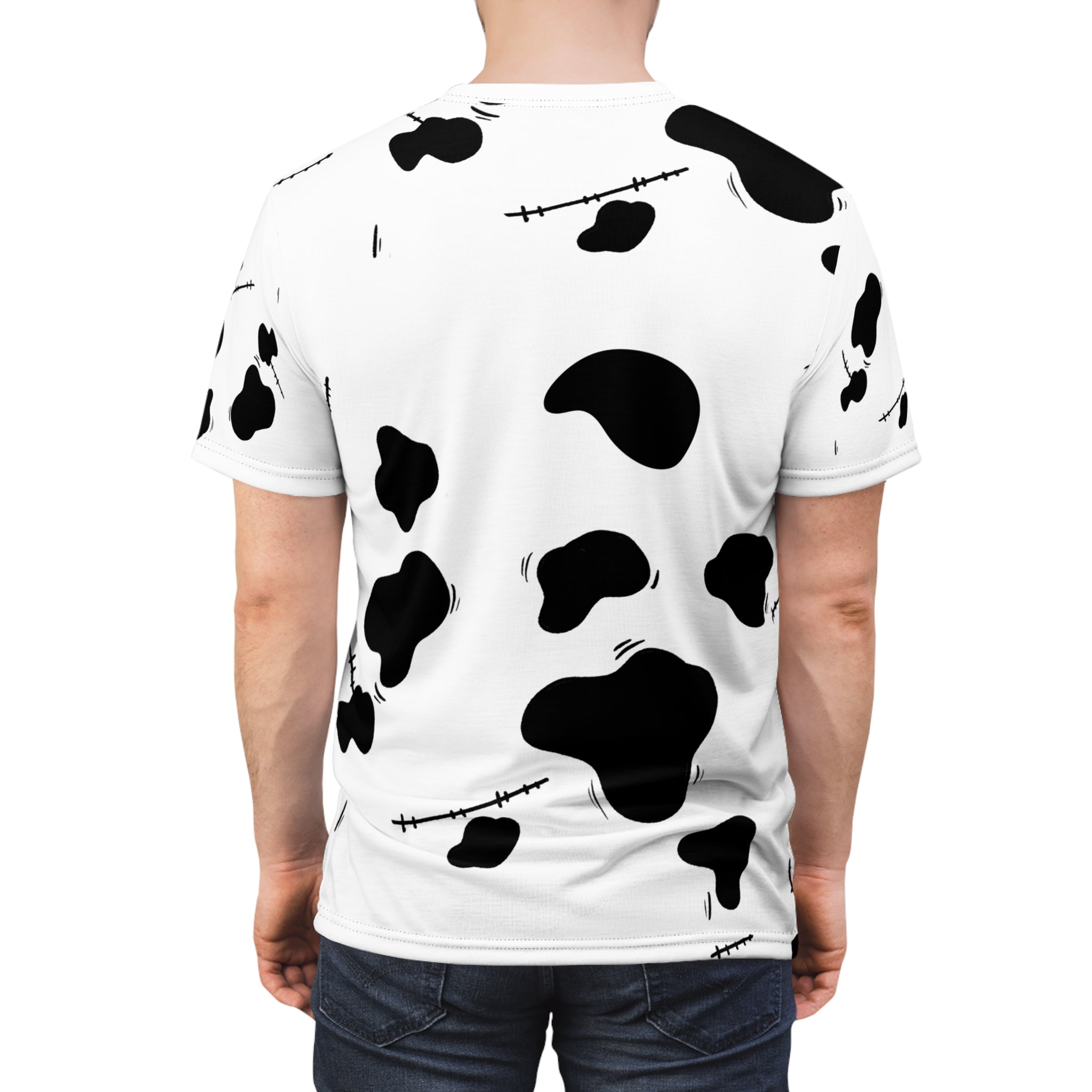Milk or Treat Cow print Halloween Costume Tee