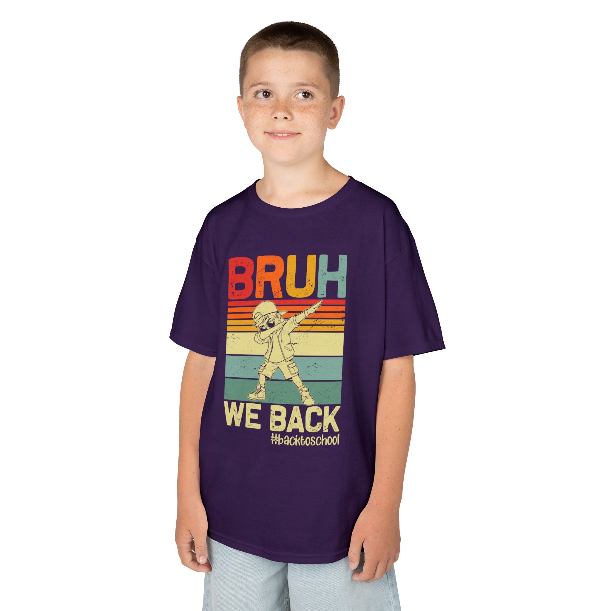 Kids Graphic Tee - Bruh We Back #BacktoSchool T-Shirt