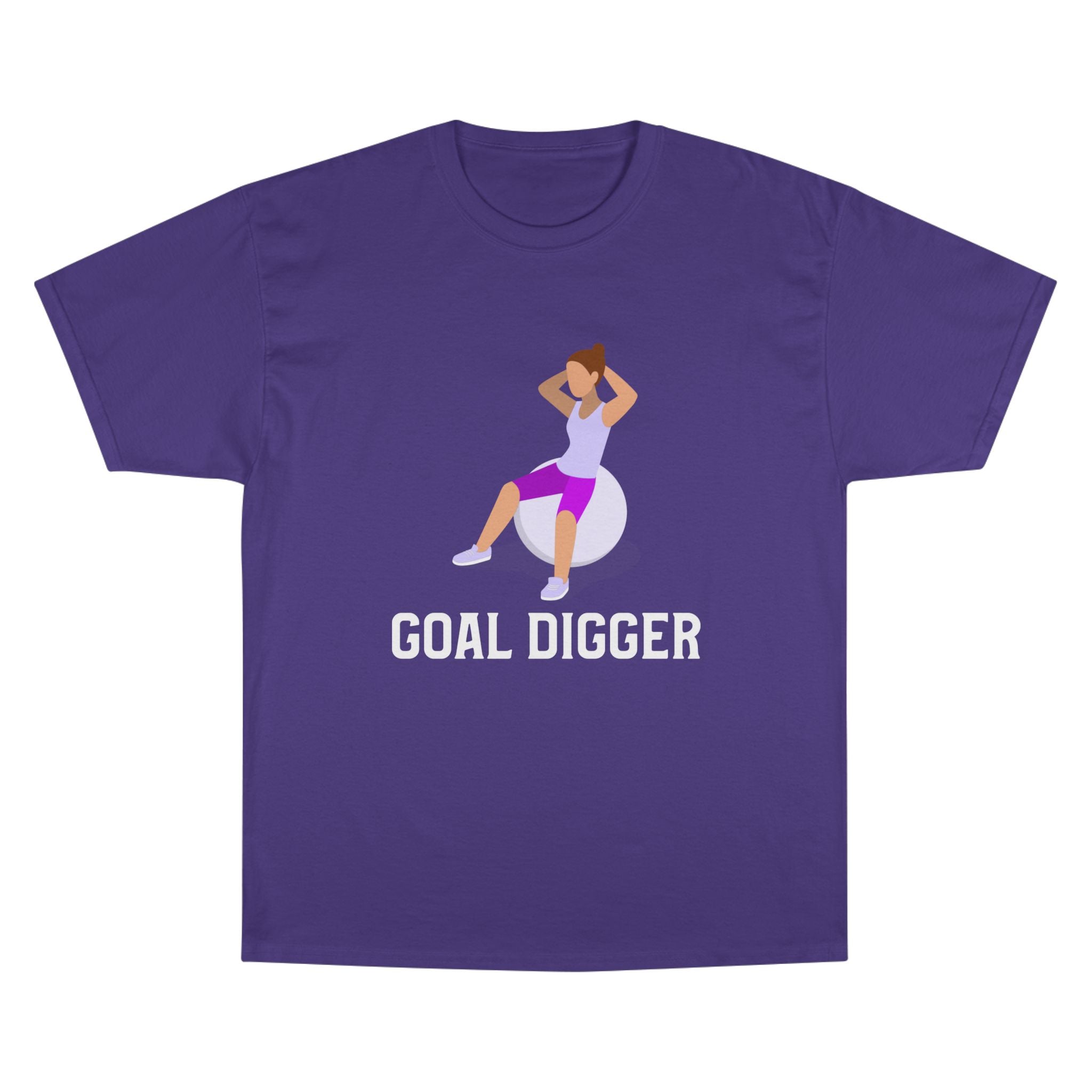 Goal Digger Champion T-Shirt - Motivational Workout Tee