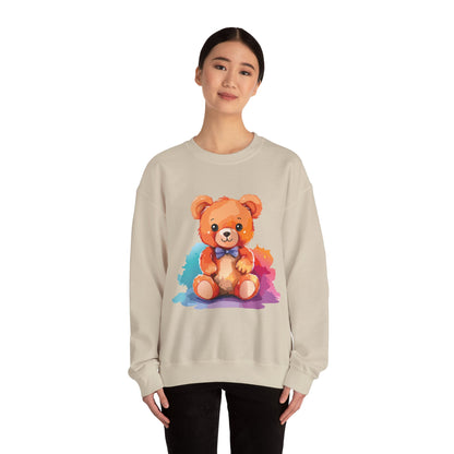 Cute bear printed Unisex Heavy Blend™ Crewneck Sweatshirt