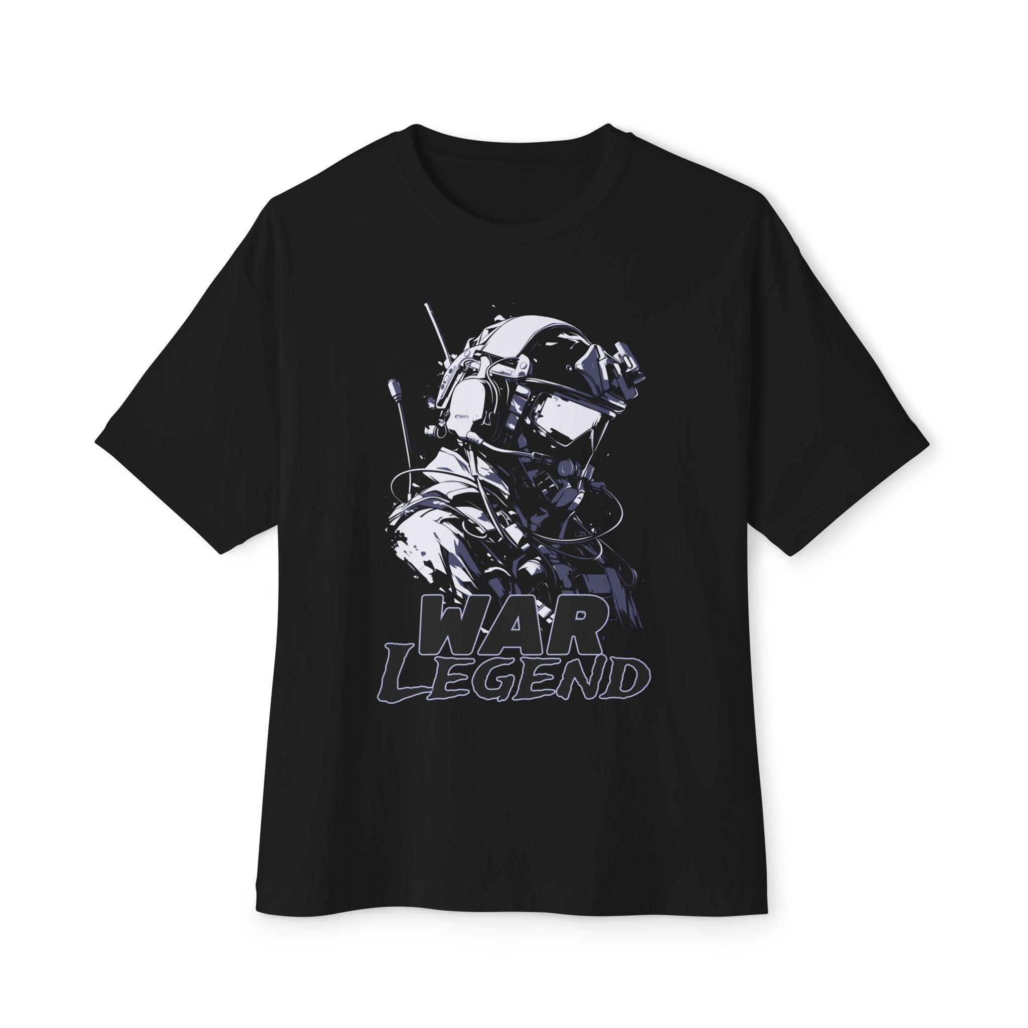 War Legend Soldier Retro Graphic Oversized Tee