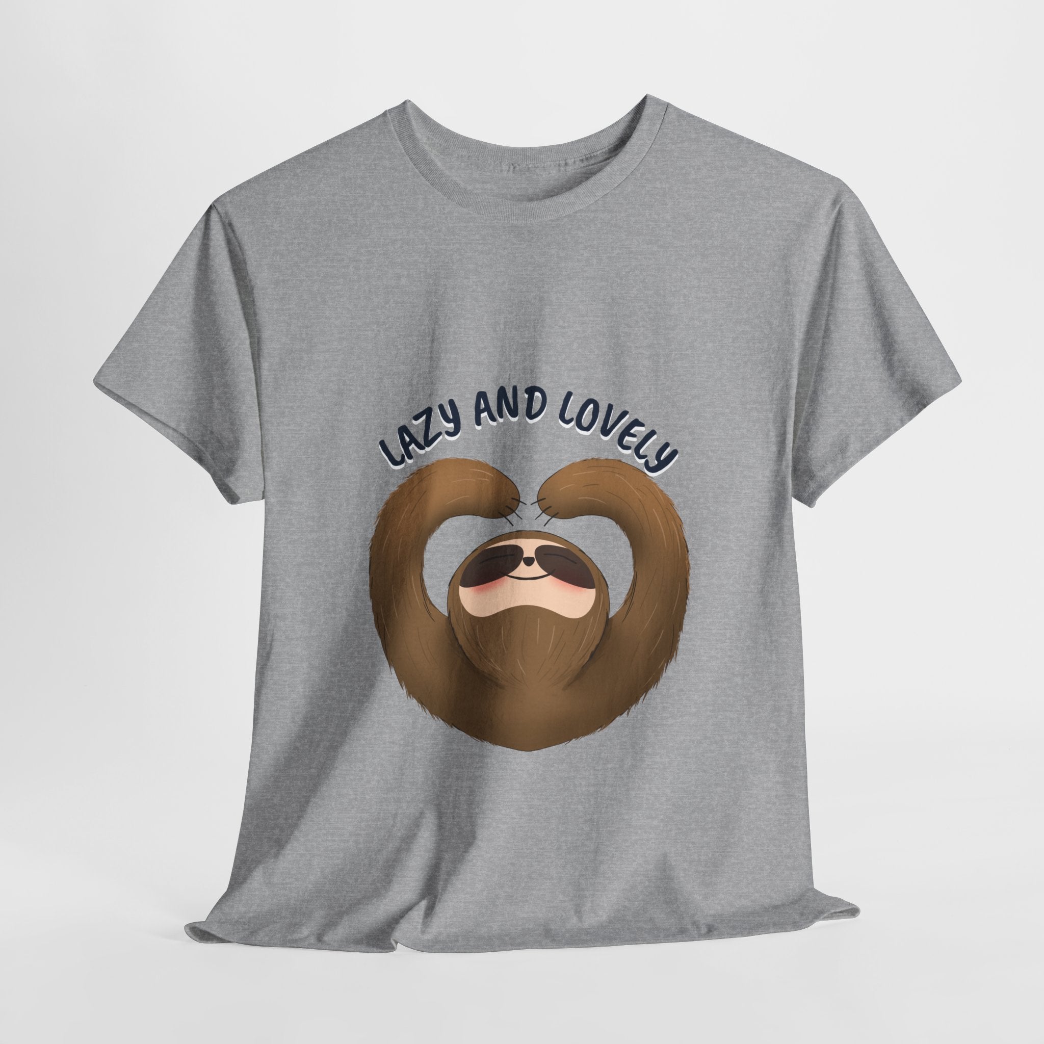 Lazy and Lovely Funny T-Shirt, Lazy Days Unisex Heavy Cotton Tee