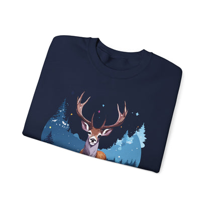 Deer printed Unisex Heavy Blend™ Crewneck Sweatshirt
