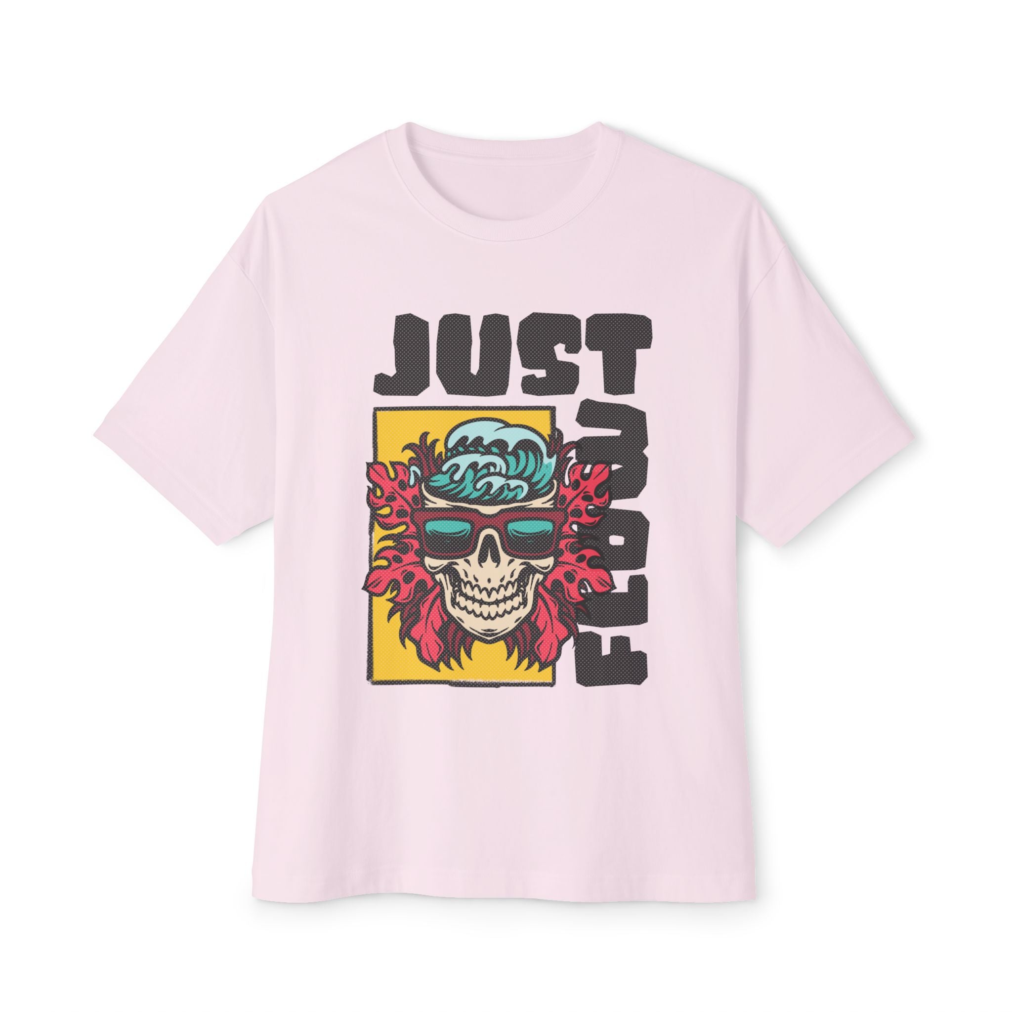 Oversized Tee - Cool Skull Graphic T-Shirt