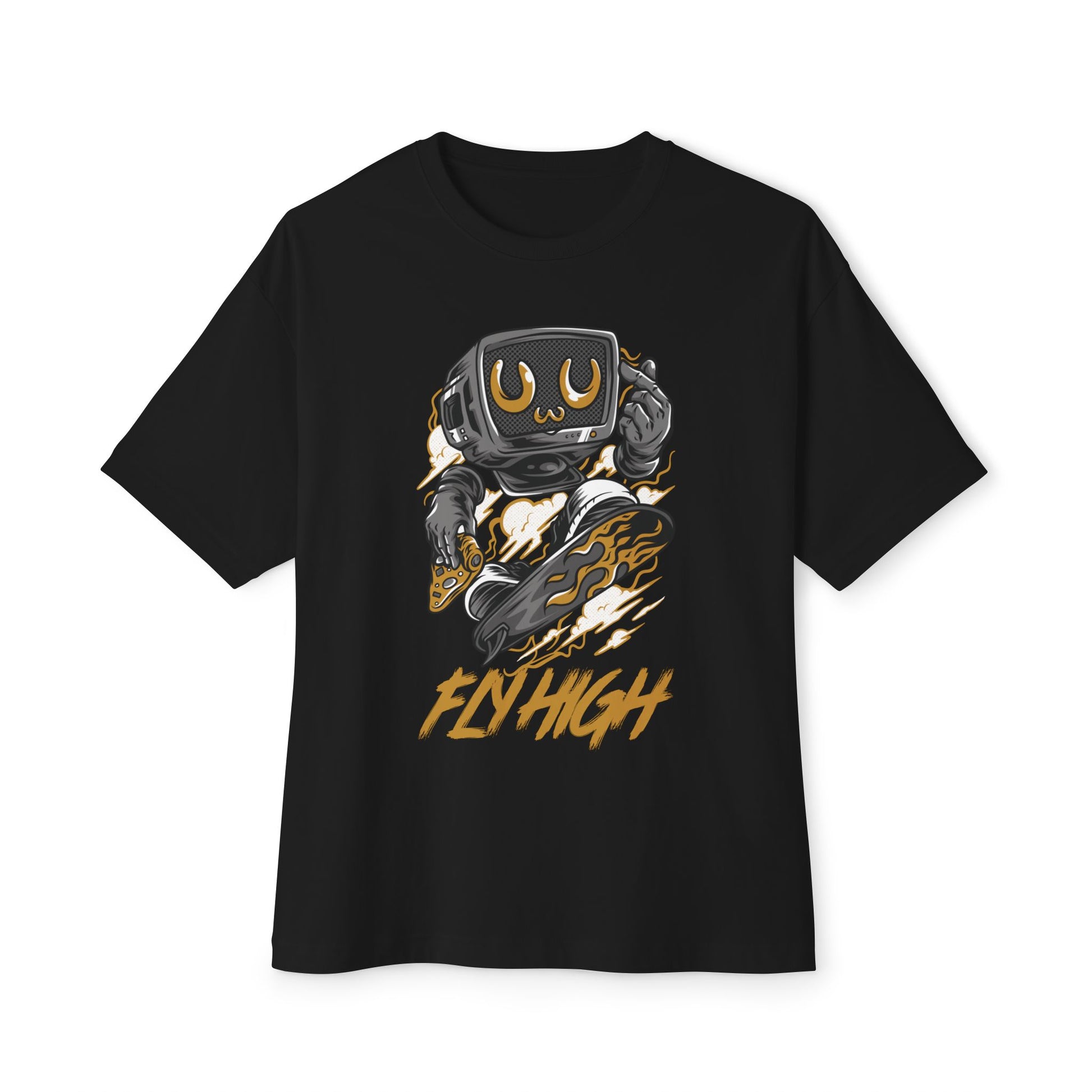 Skateboarding Retro Graphic Oversized Tee