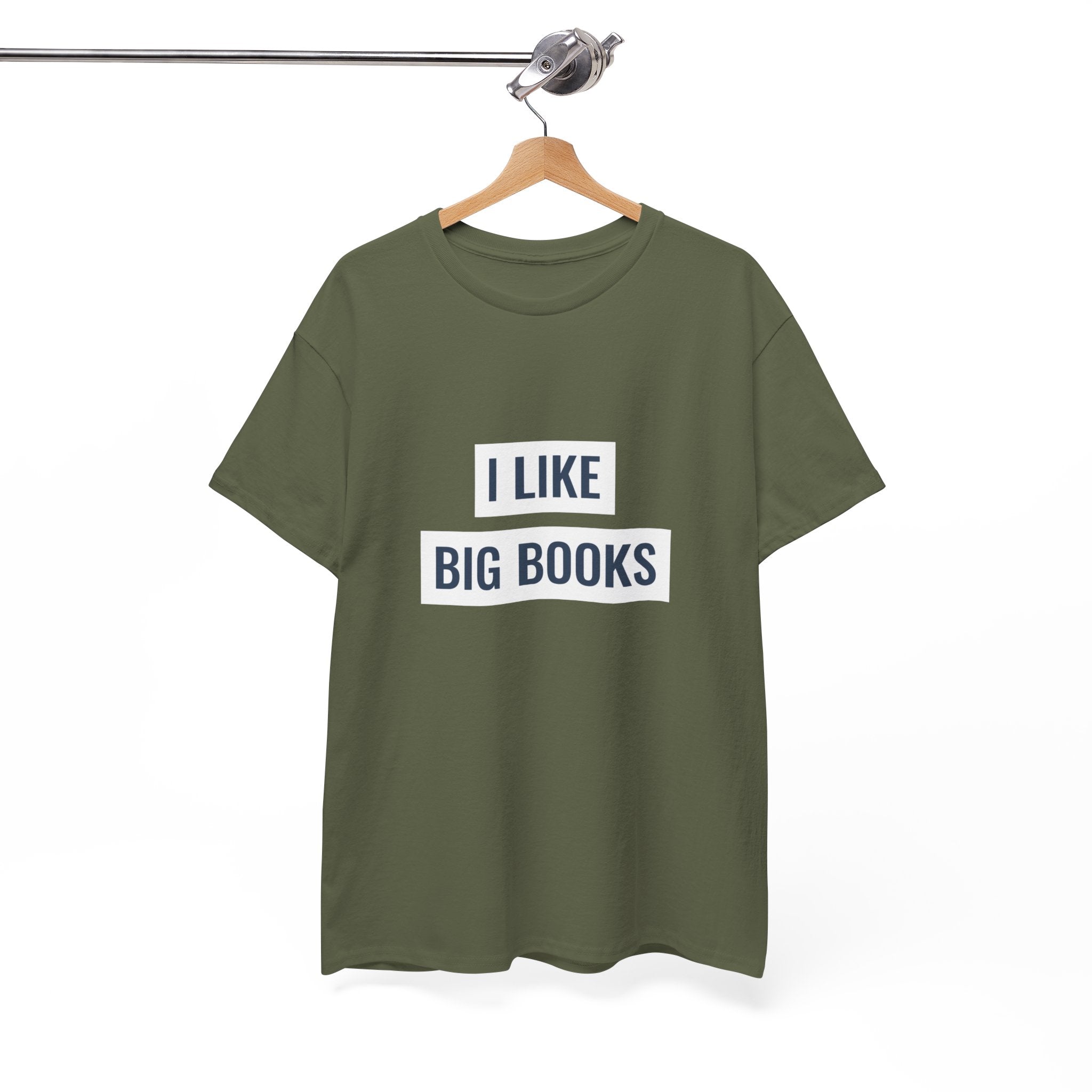 I Like Big Books T-shirt, Casual Graphic Tee
