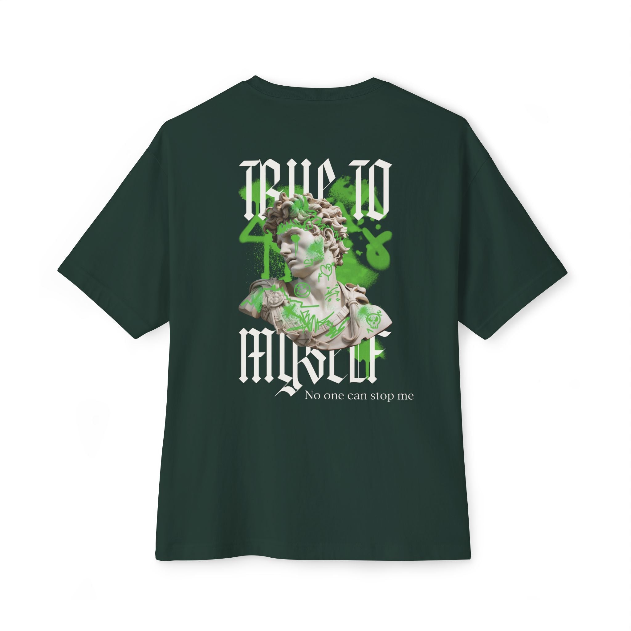 Graffiti Oversized Tee - True to Myself Unisex T-Shirt