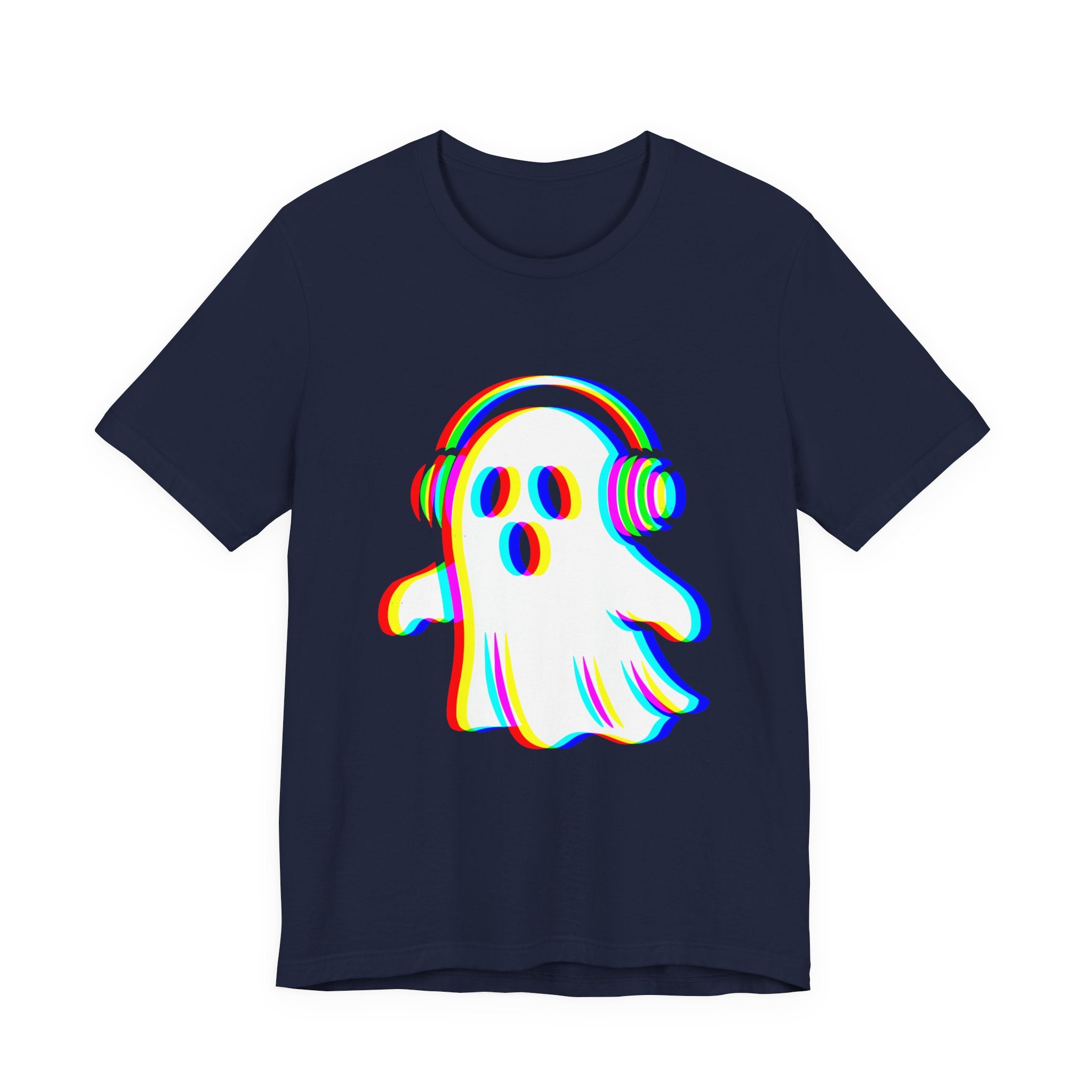 Ghostly Beats Unisex Tee, Fun Graphic T-Shirt