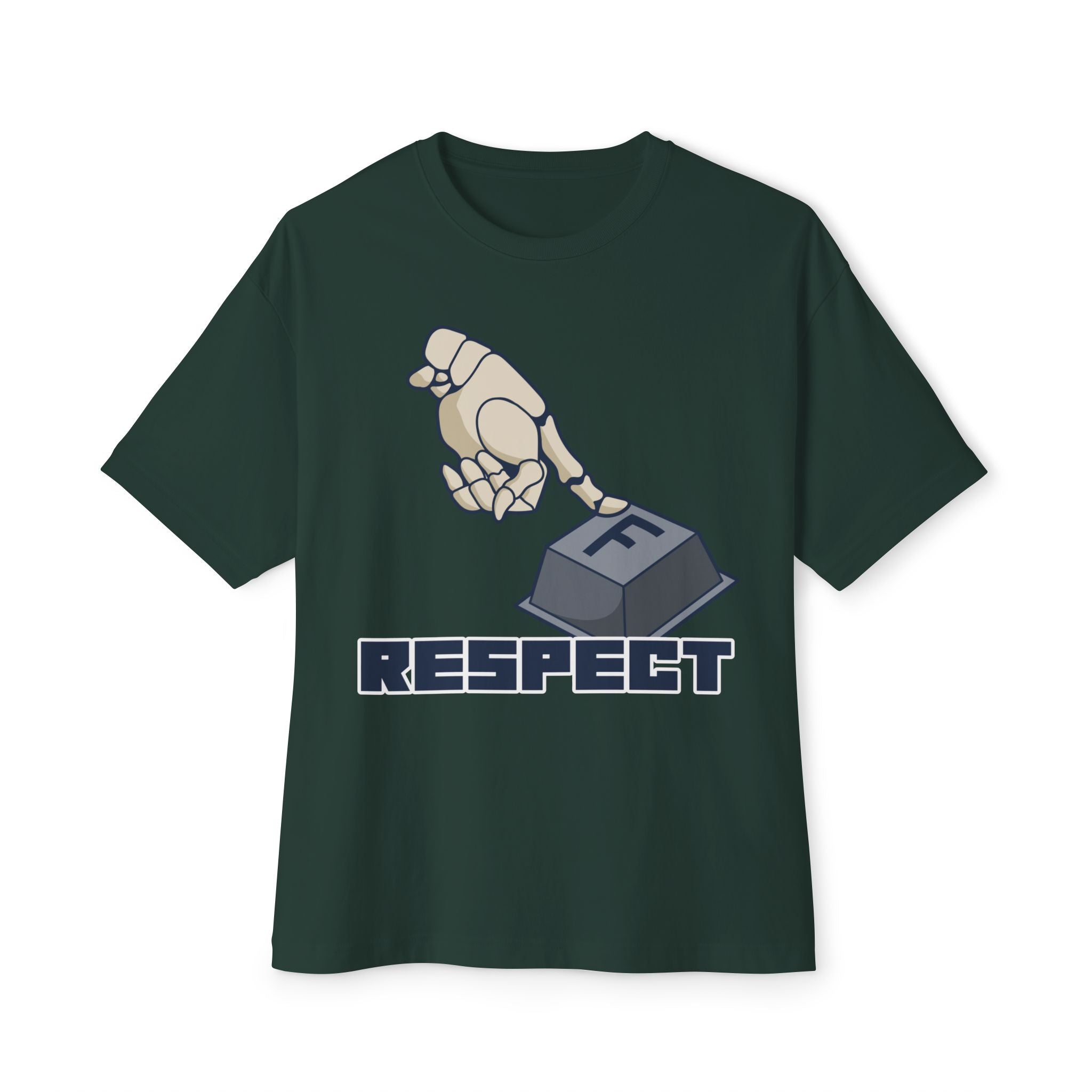 F respect Humorous Graphic Tee - Unisex Oversized Boxy Tee