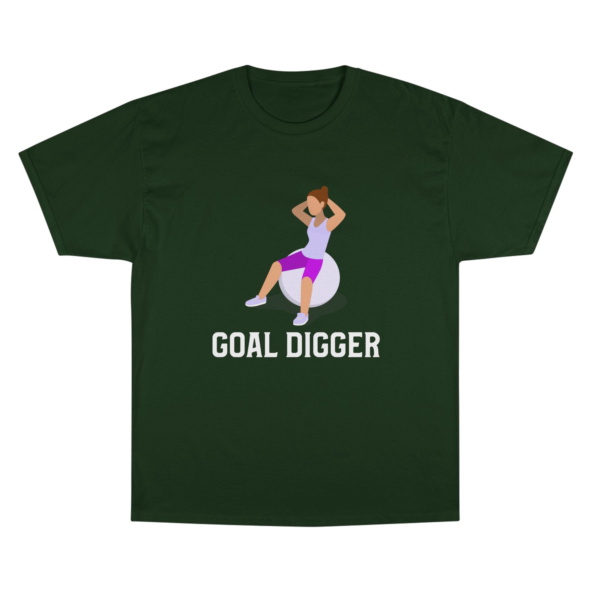 Goal Digger Champion T-Shirt - Motivational Workout Tee