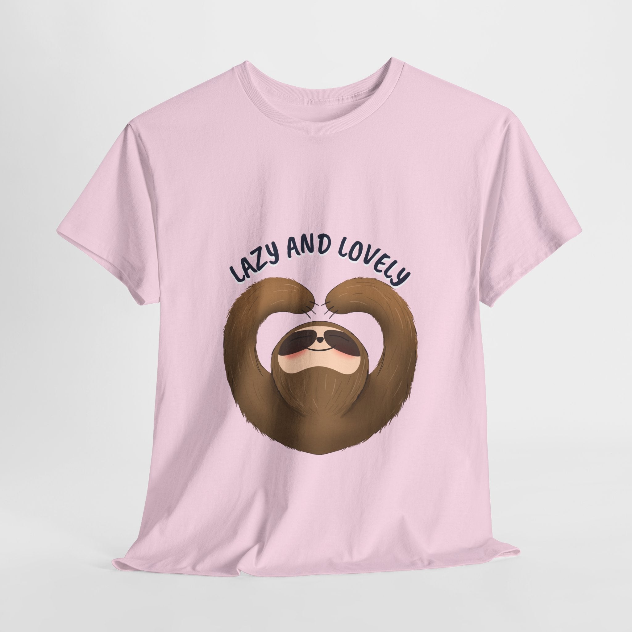 Lazy and Lovely Funny T-Shirt, Lazy Days Unisex Heavy Cotton Tee