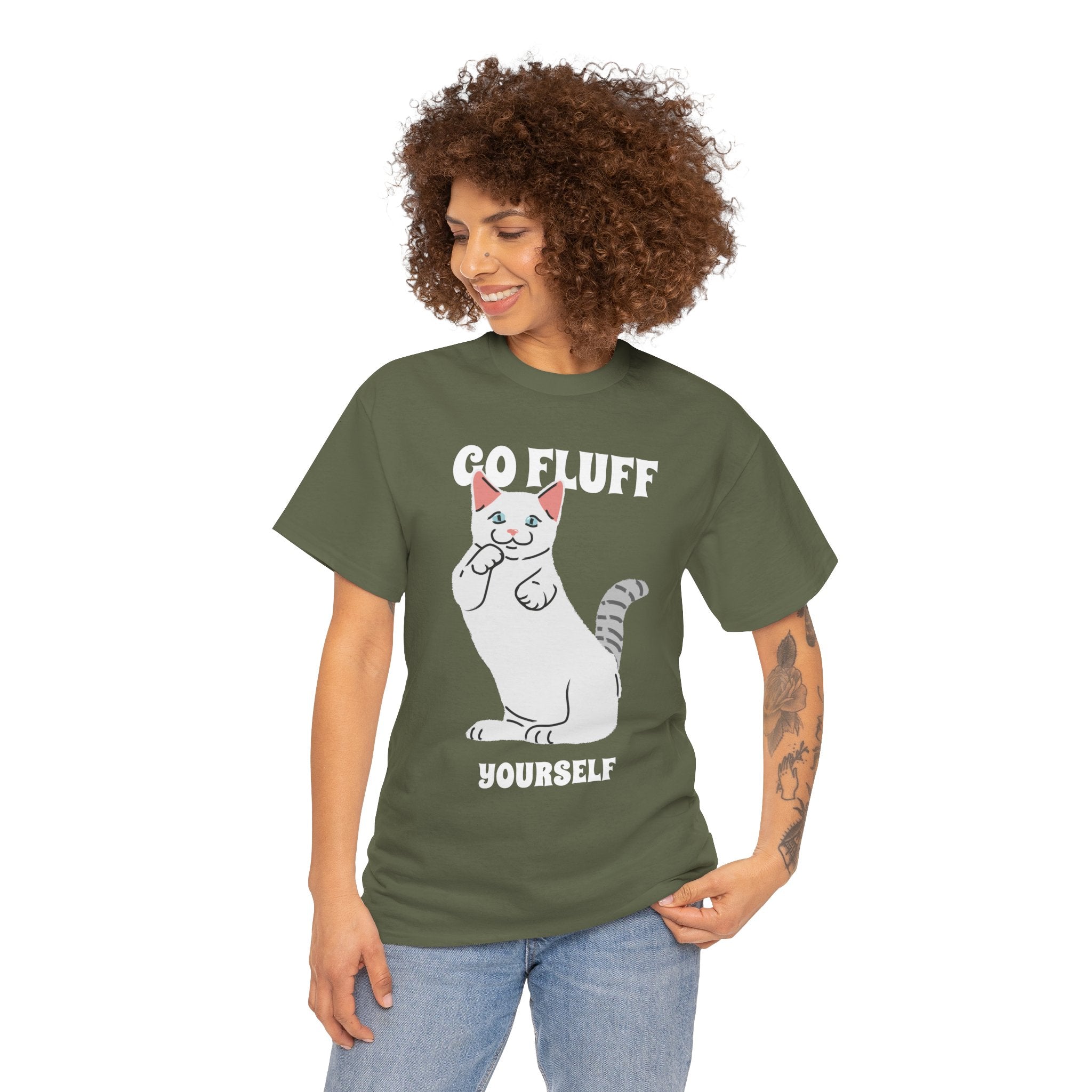 Go Fluff Yourself T-Shirt, Funny Cat Shirt