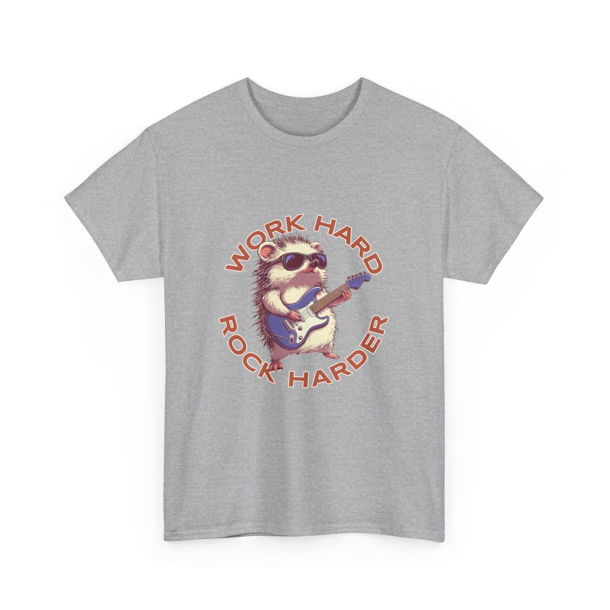 Work Hard Rock Harder Unisex Tee,  Casual Wear T-Shirt
