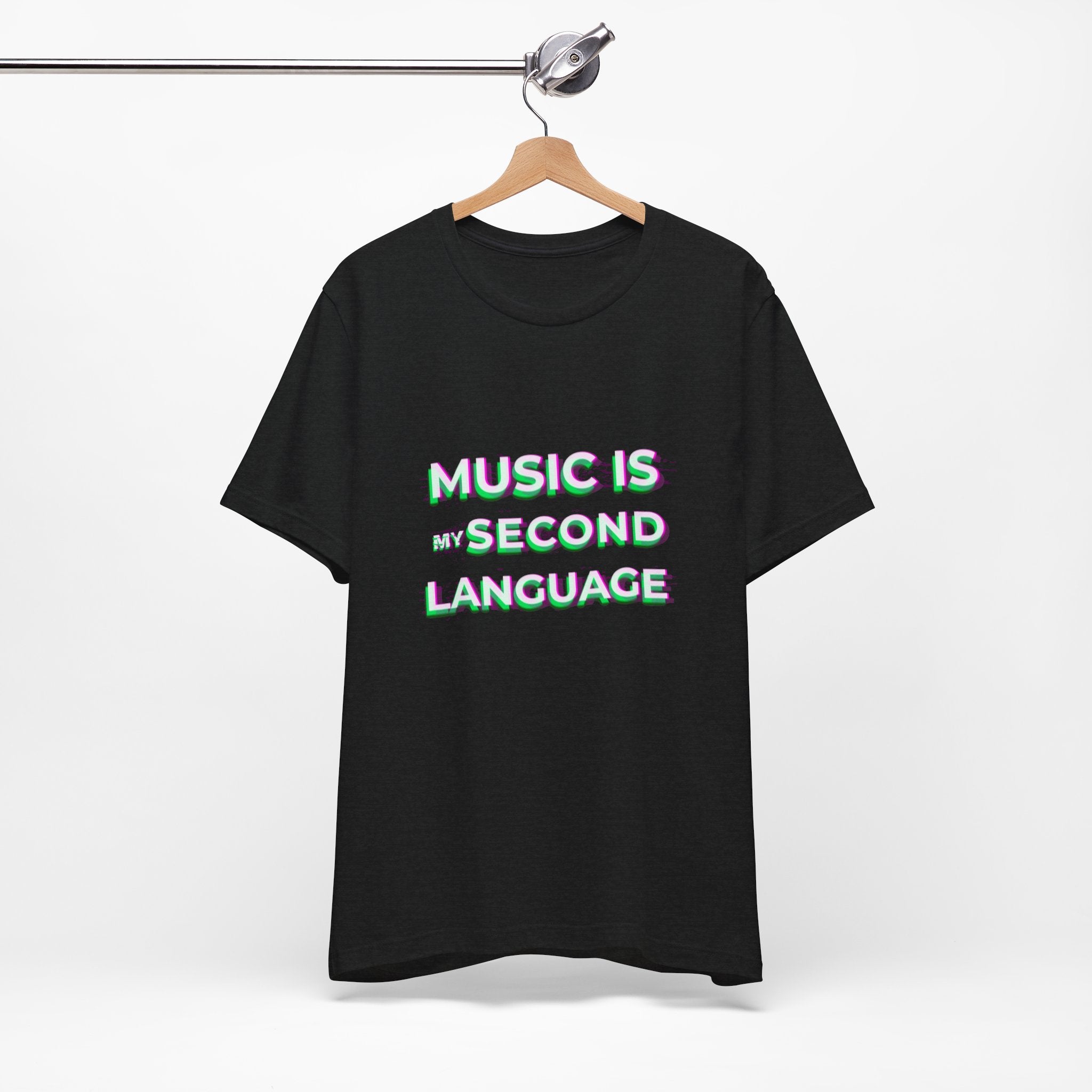 Music is my second language Unisex Tee,Casual Wear Graphic T-shirt