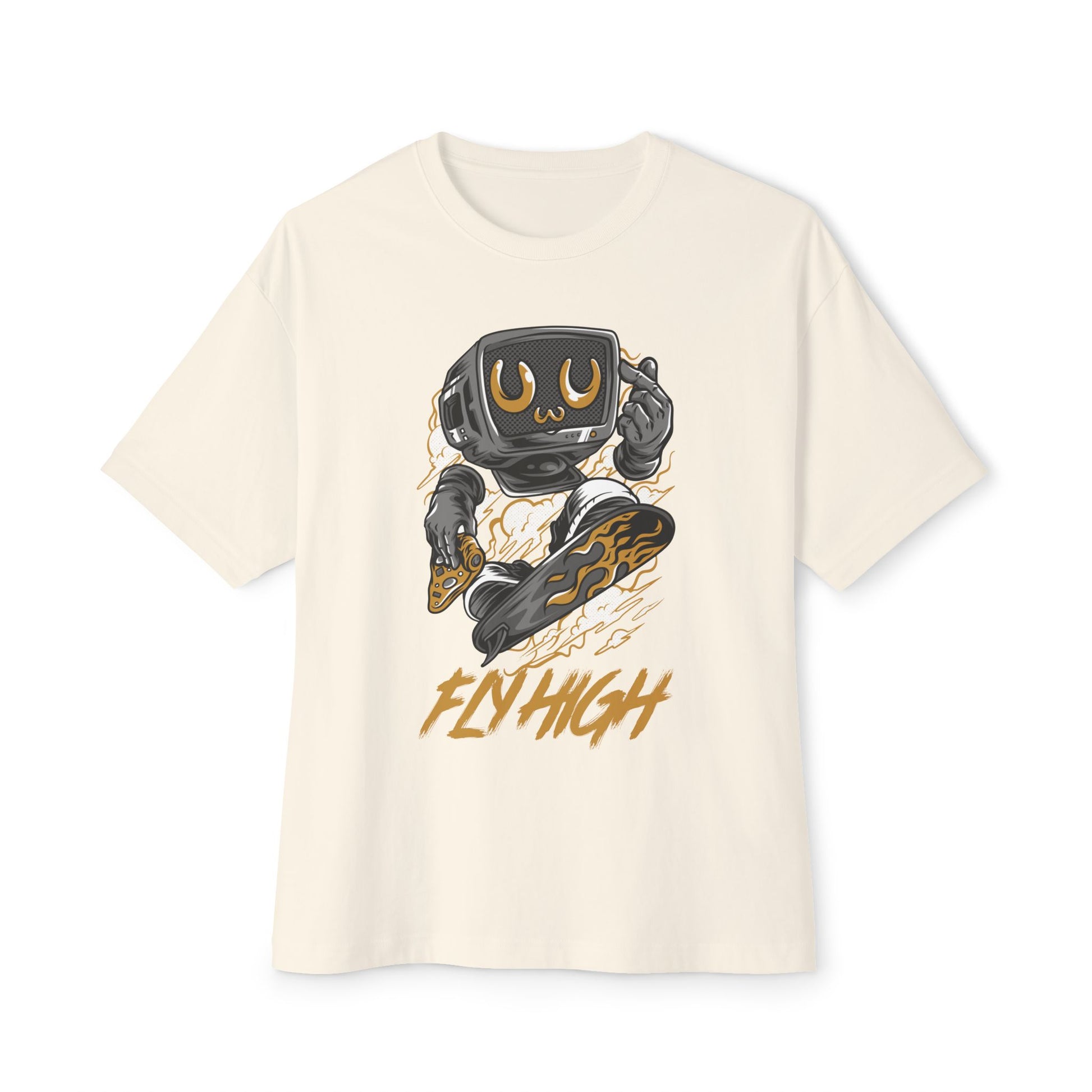 Skateboarding Retro Graphic Oversized Tee