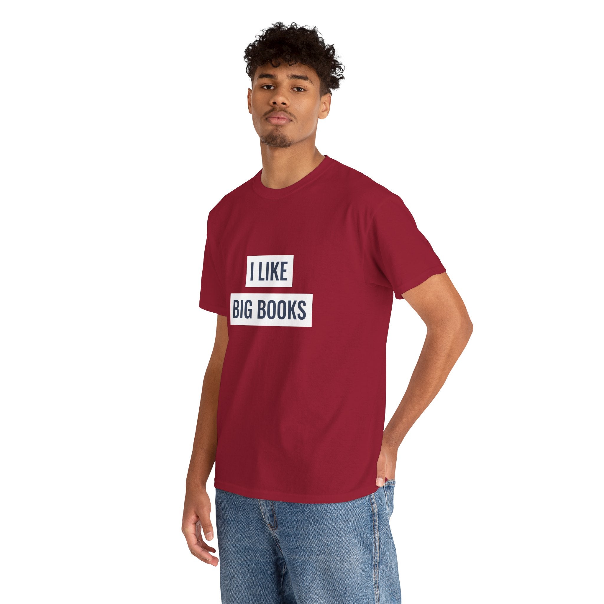 I Like Big Books T-shirt, Casual Graphic Tee
