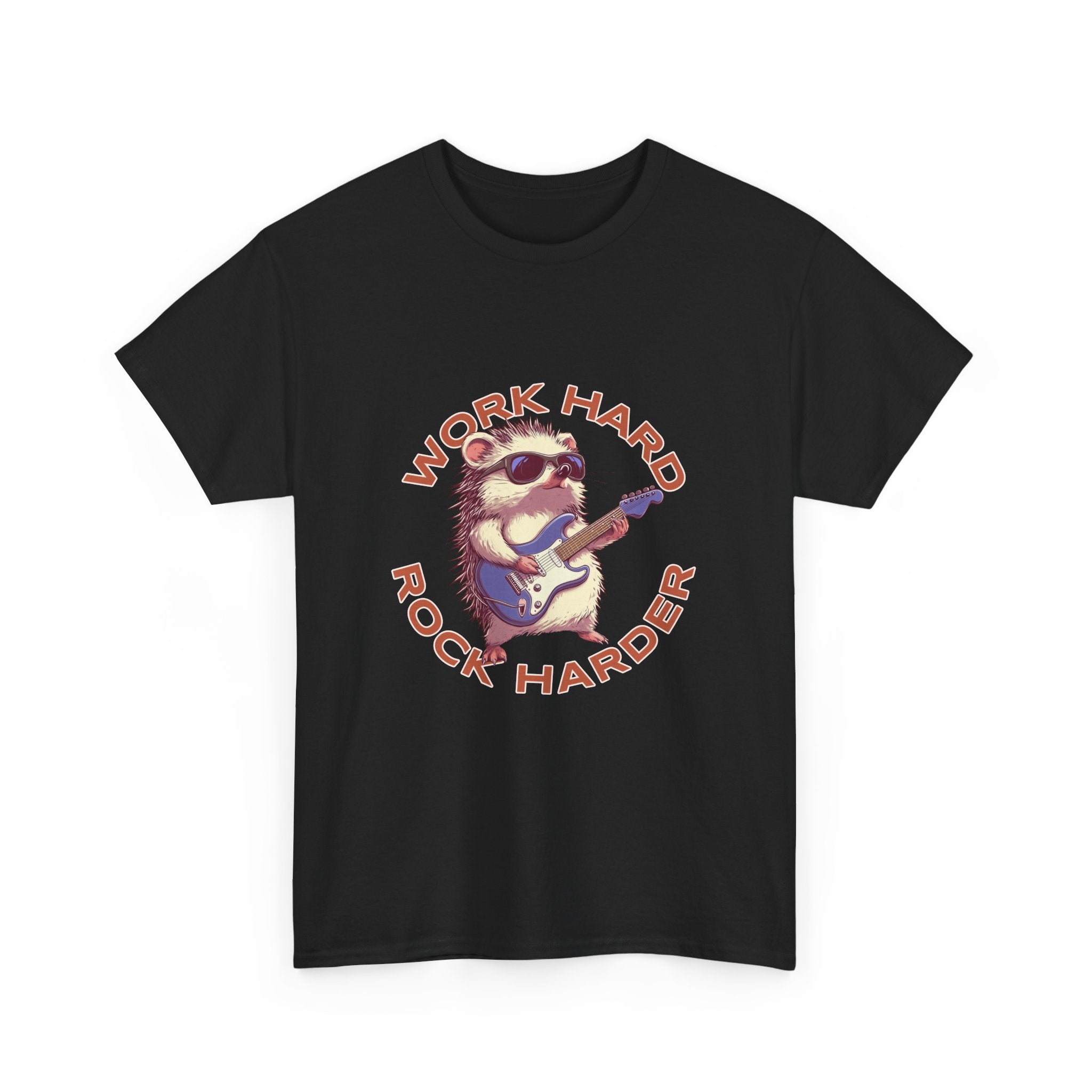 Work Hard Rock Harder Unisex Tee,  Casual Wear T-Shirt