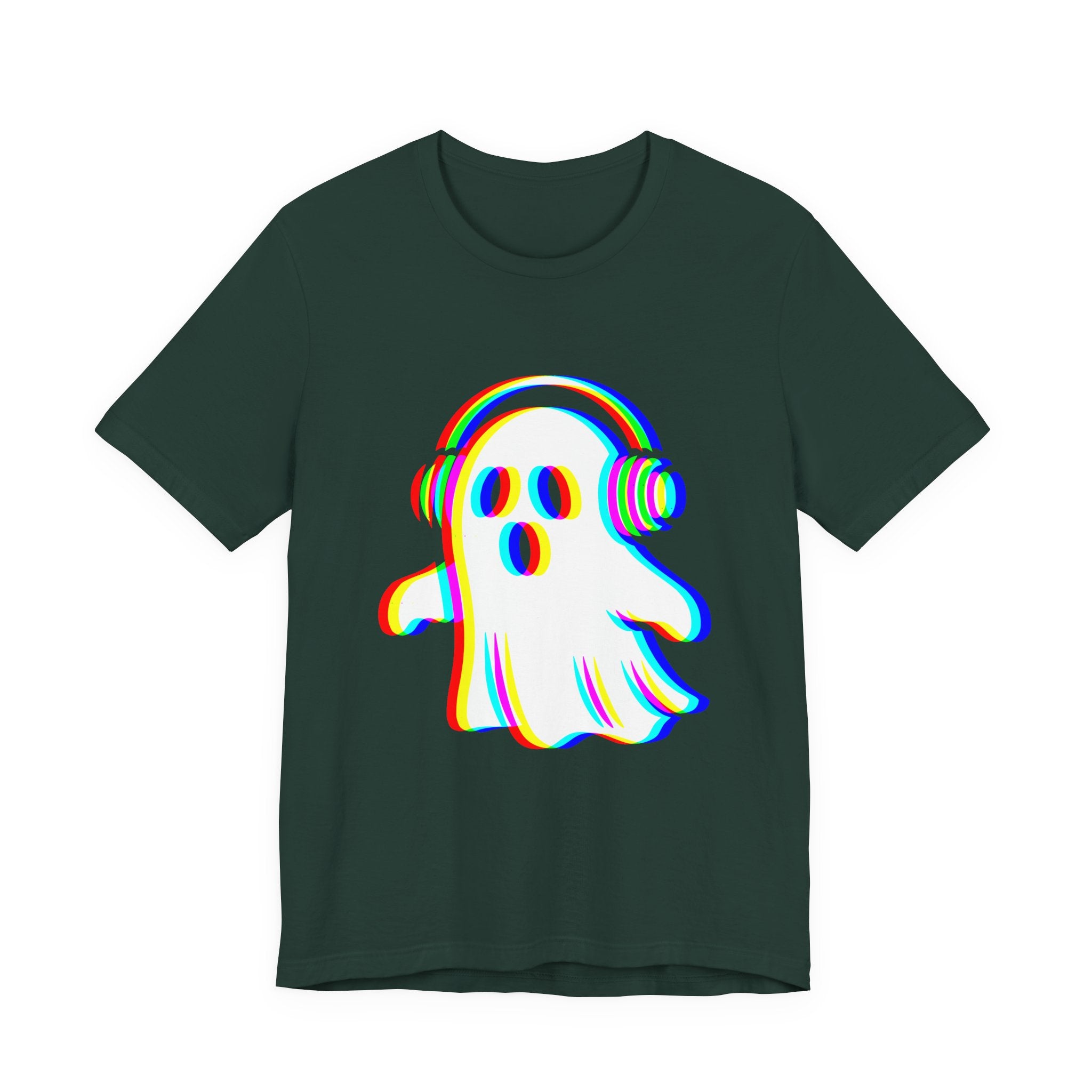 Ghostly Beats Unisex Tee, Fun Graphic T-Shirt