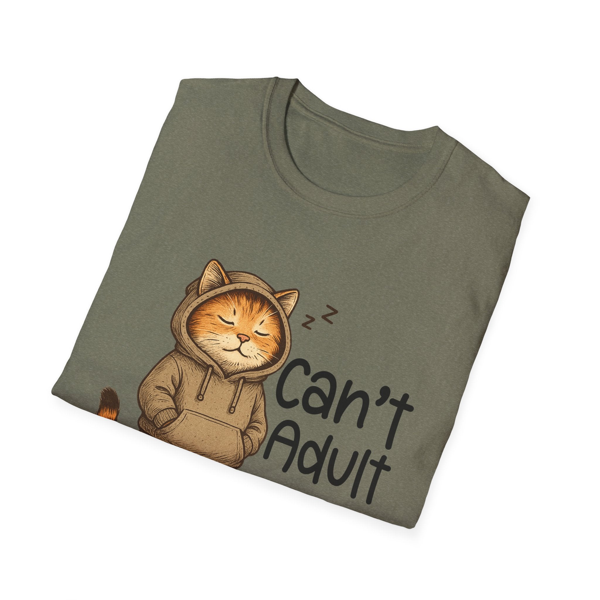 Can't Adult Today Shirt, Unisex Cotton T-Shirt