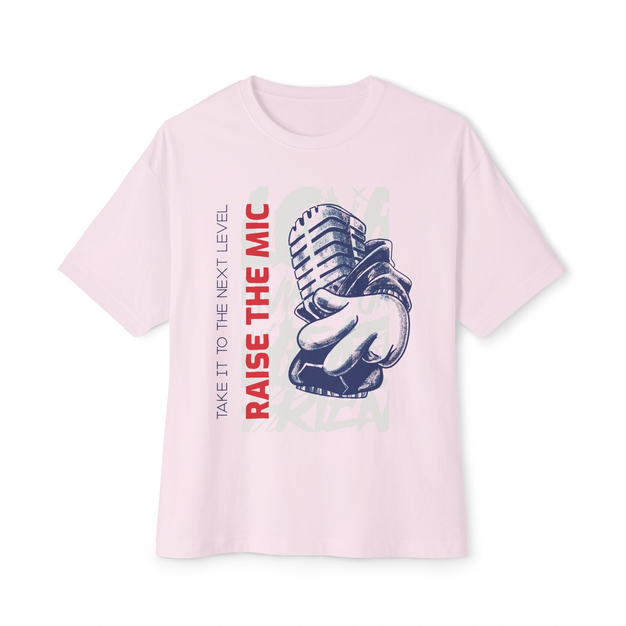Raise The Mic Graphic Oversized Tee